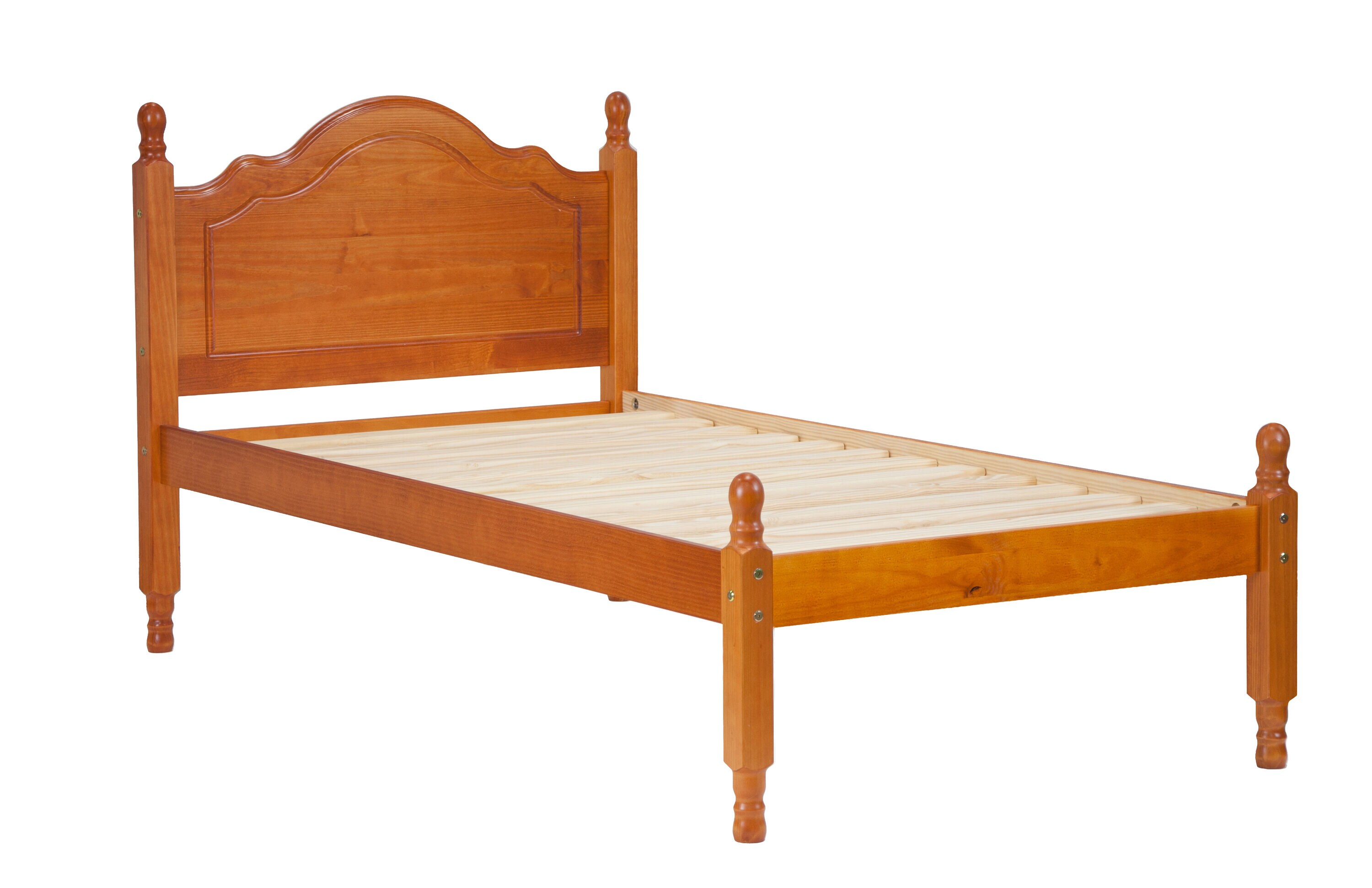 Palace Honey Pine Twin Contemporary Platform Bed in the Beds department at Lowes.com