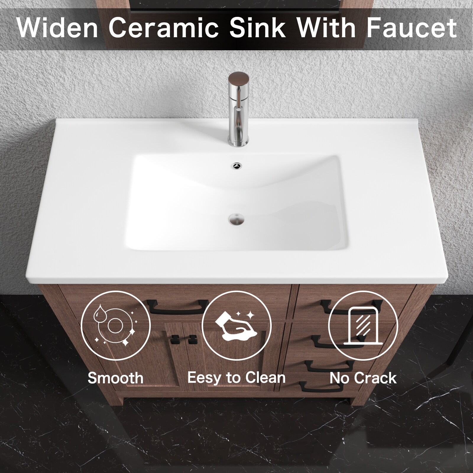 WONLINE USBR4774+USBR4460 Bath-Vanity-Combo - View #6