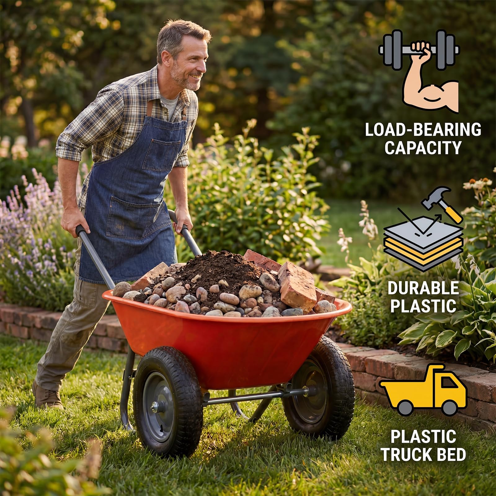 GarveeLife 5MF-E38Z5DDFLUR Yard-Carts - View #3