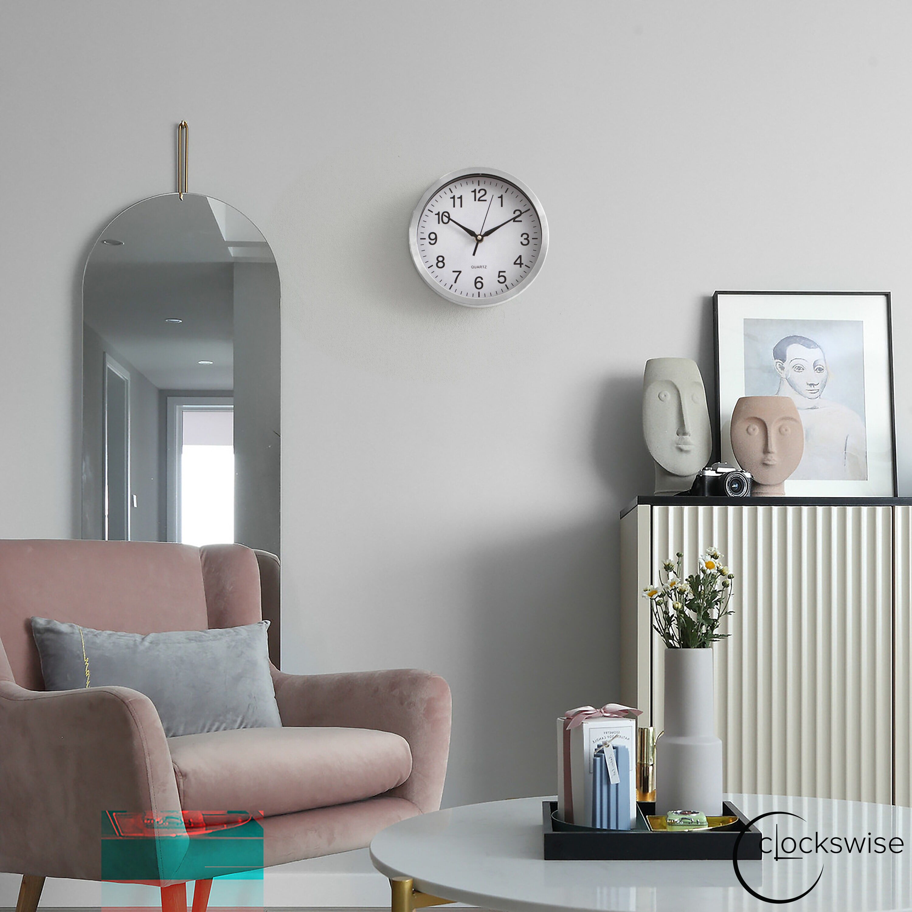 Clockswise QI004745.WT.8 Indoor-Outdoor-Clocks - View #4