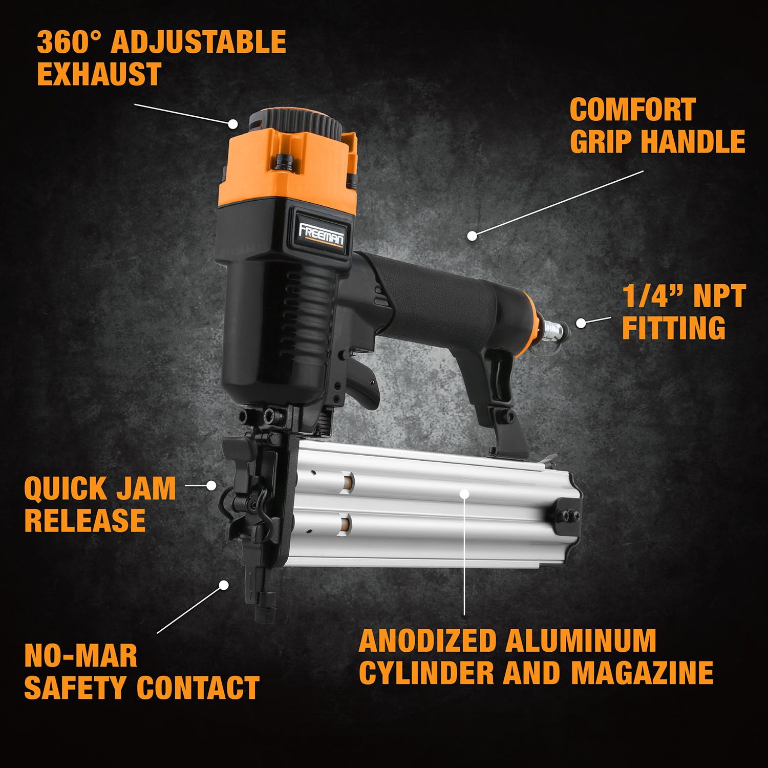 FREEMAN Combo Kit with 1-in 18-Gauge Pneumatic Brad Nailer in the Brad  Nailers department at