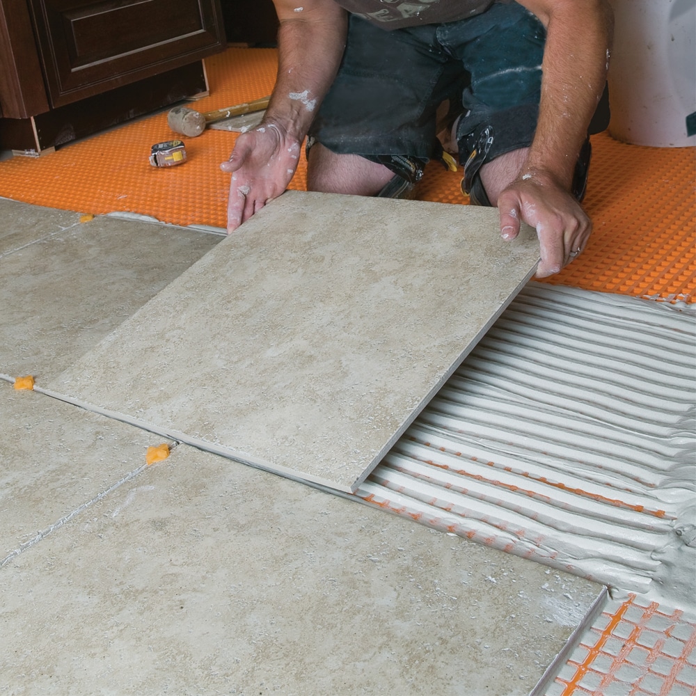 Unsightly rug tape damage on your tile floors? K&M can make it good as new!