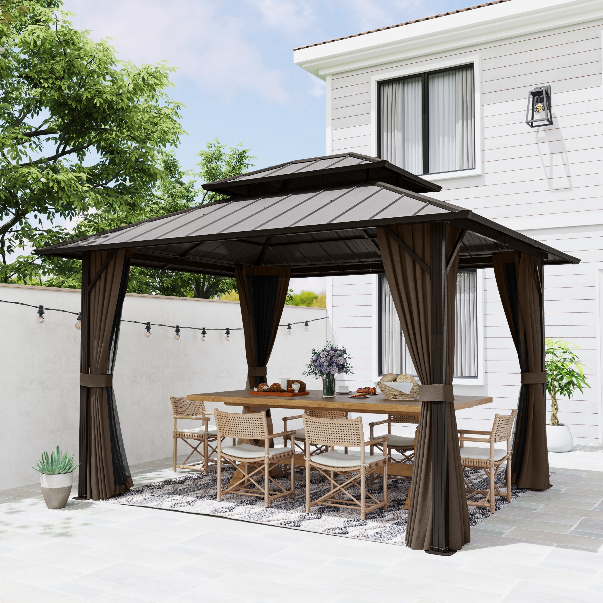  EL-ZPTPSJ-1012-Z-WL3 Wood-Resin-Gazebos - View #7