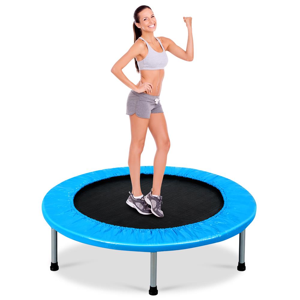 Costway 3.2-ft Round Kids in Blue the Trampolines department at Lowes.com