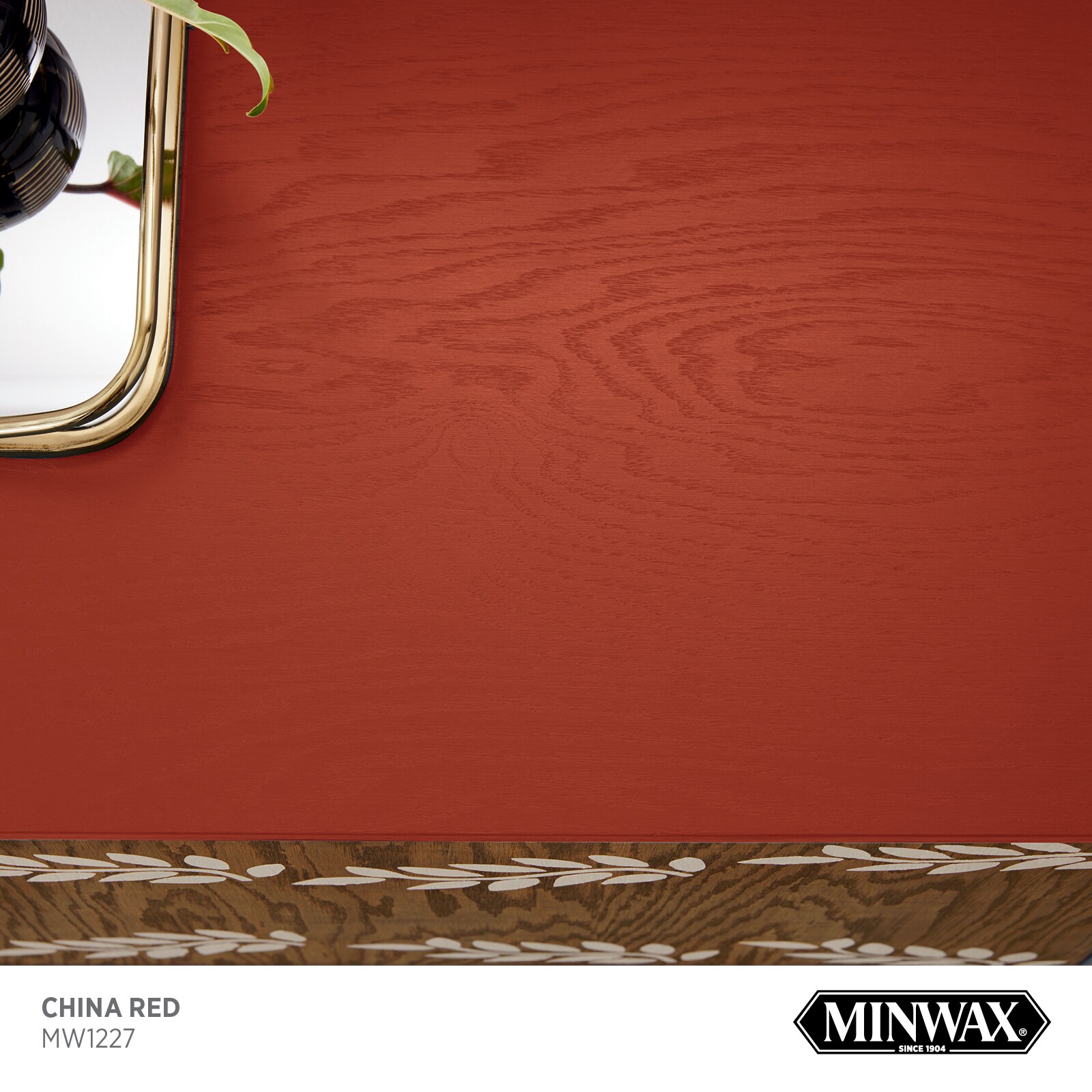 Minwax Wood Finish Water-Based China Red Mw1227 Solid Interior Stain  (1-Quart) in the Interior Stains department at