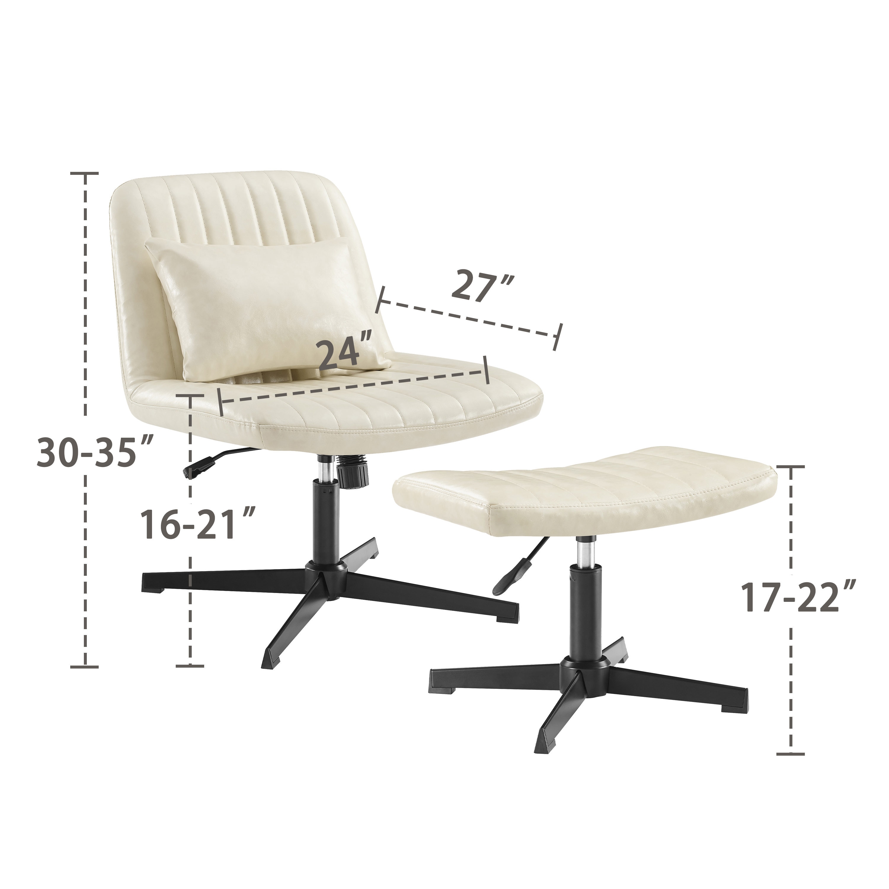 Art Leon LC001-1-OW-PU chairs - View #8