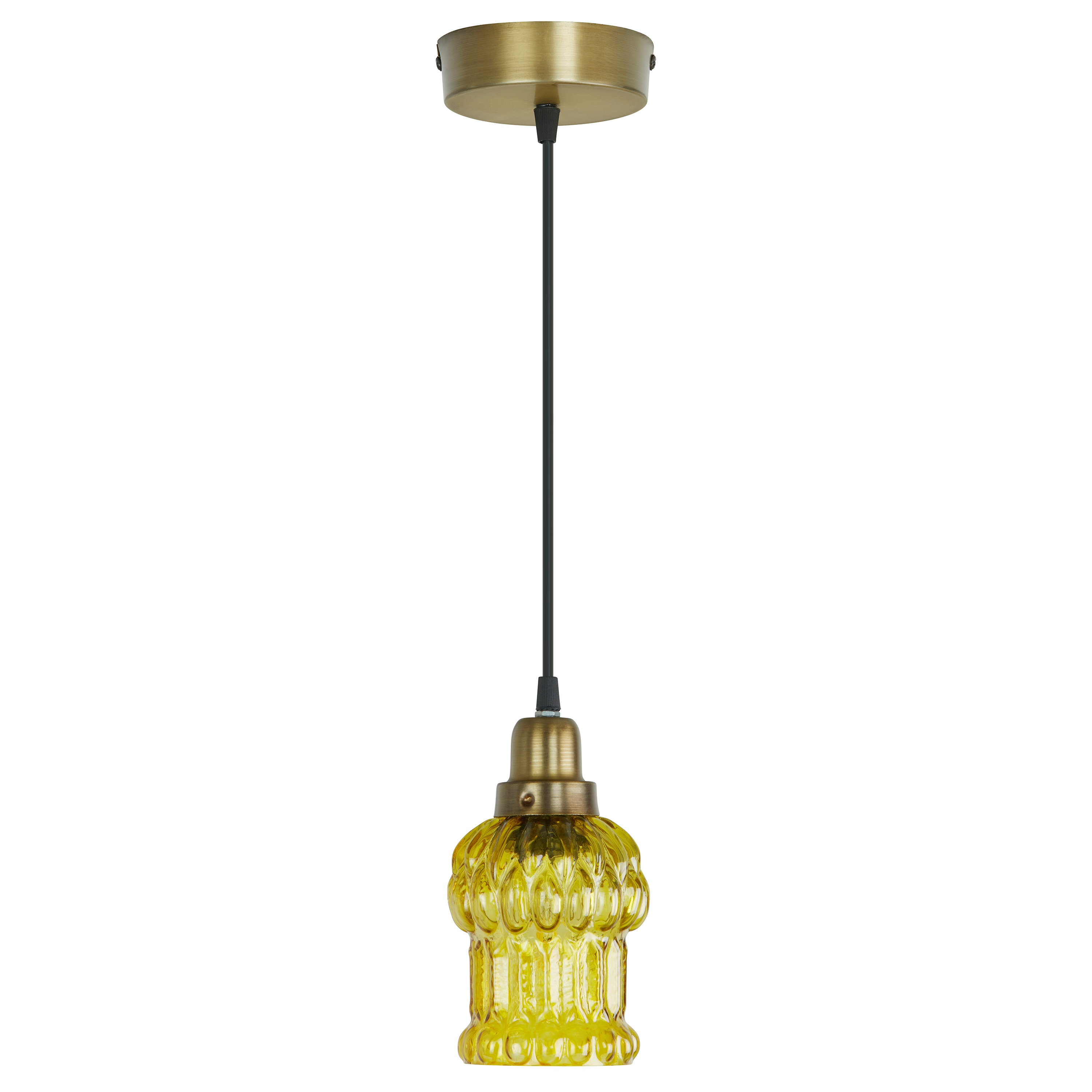 River of Goods 21280 Pendant Lighting Gold Glam Tinted glass Bell Mini Hanging Pendant light