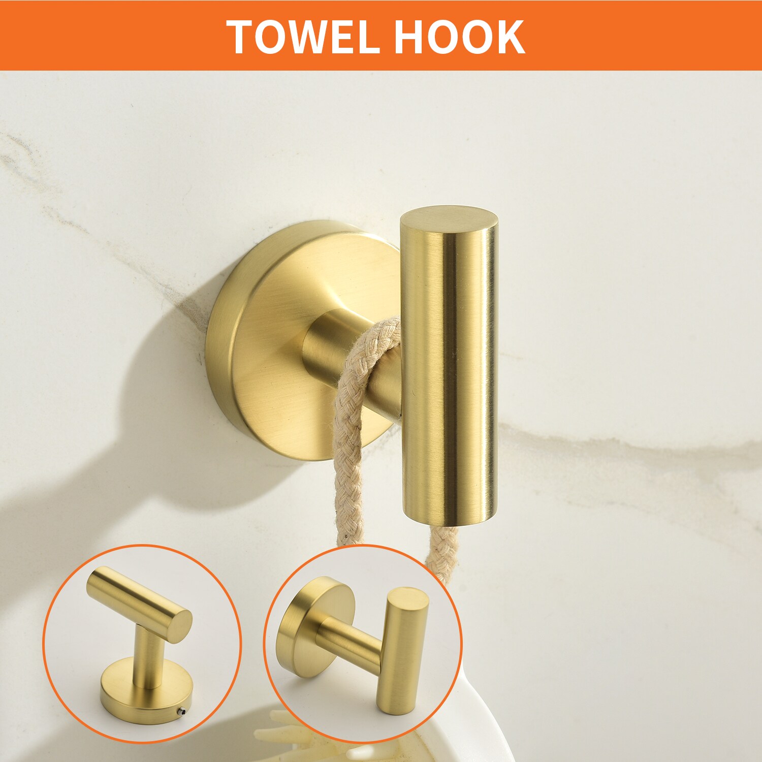 WELLFOR SMG-56000BG Decorative-Bath-Hardware-Kits - View #3