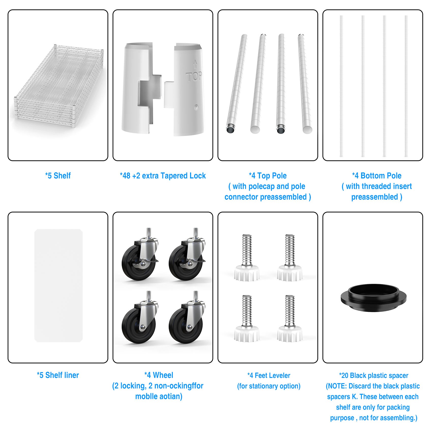 Kahomvis LIKE-QPS4-058 Free-Standing-Shelving - View #6