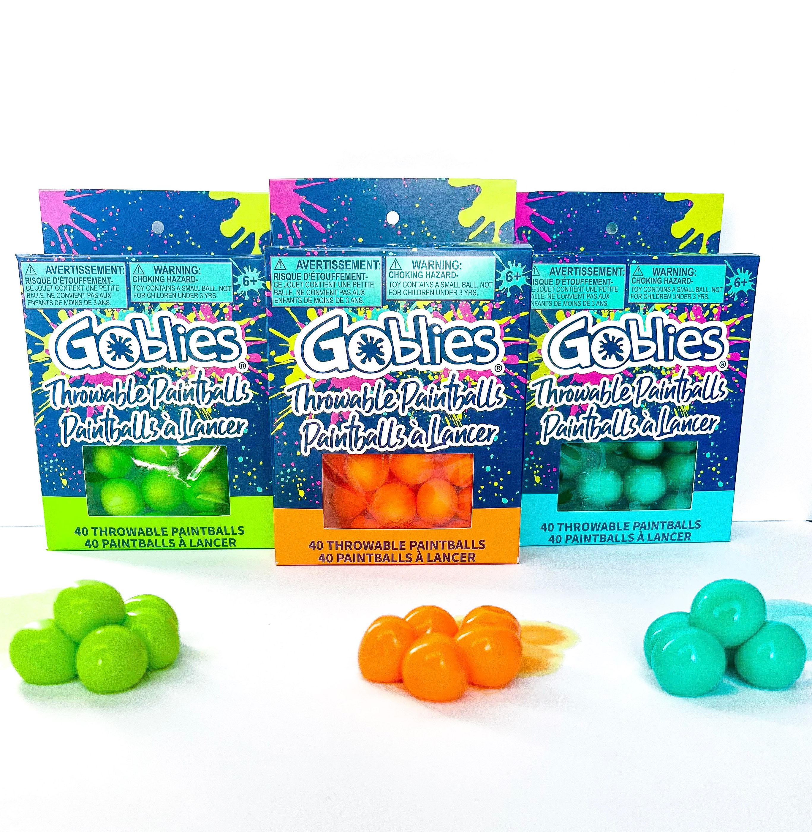 Goblies Painless Throwable Paintballs for Creative Play - Washable,  Non-Toxic, Ages 6+ in the Kids Play Toys department at