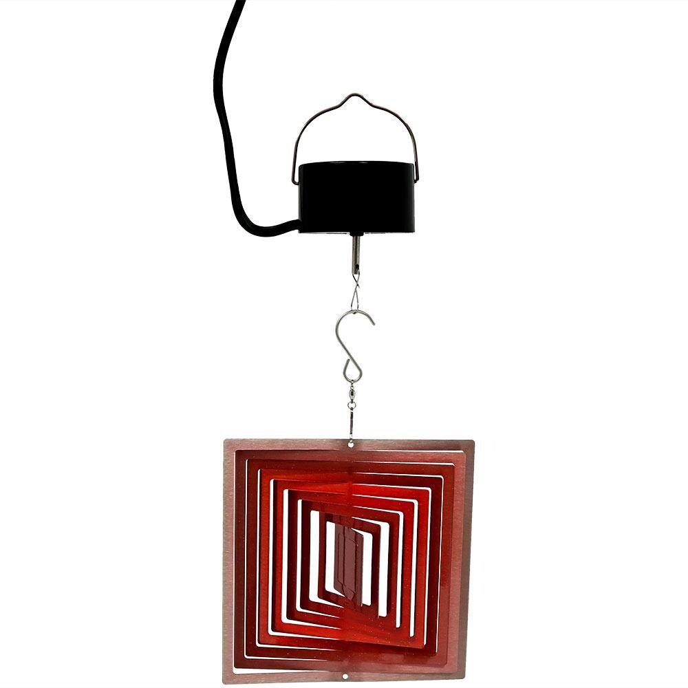 Sunnydaze Decor SHE-584-706 Red Steel Wind Spinner
