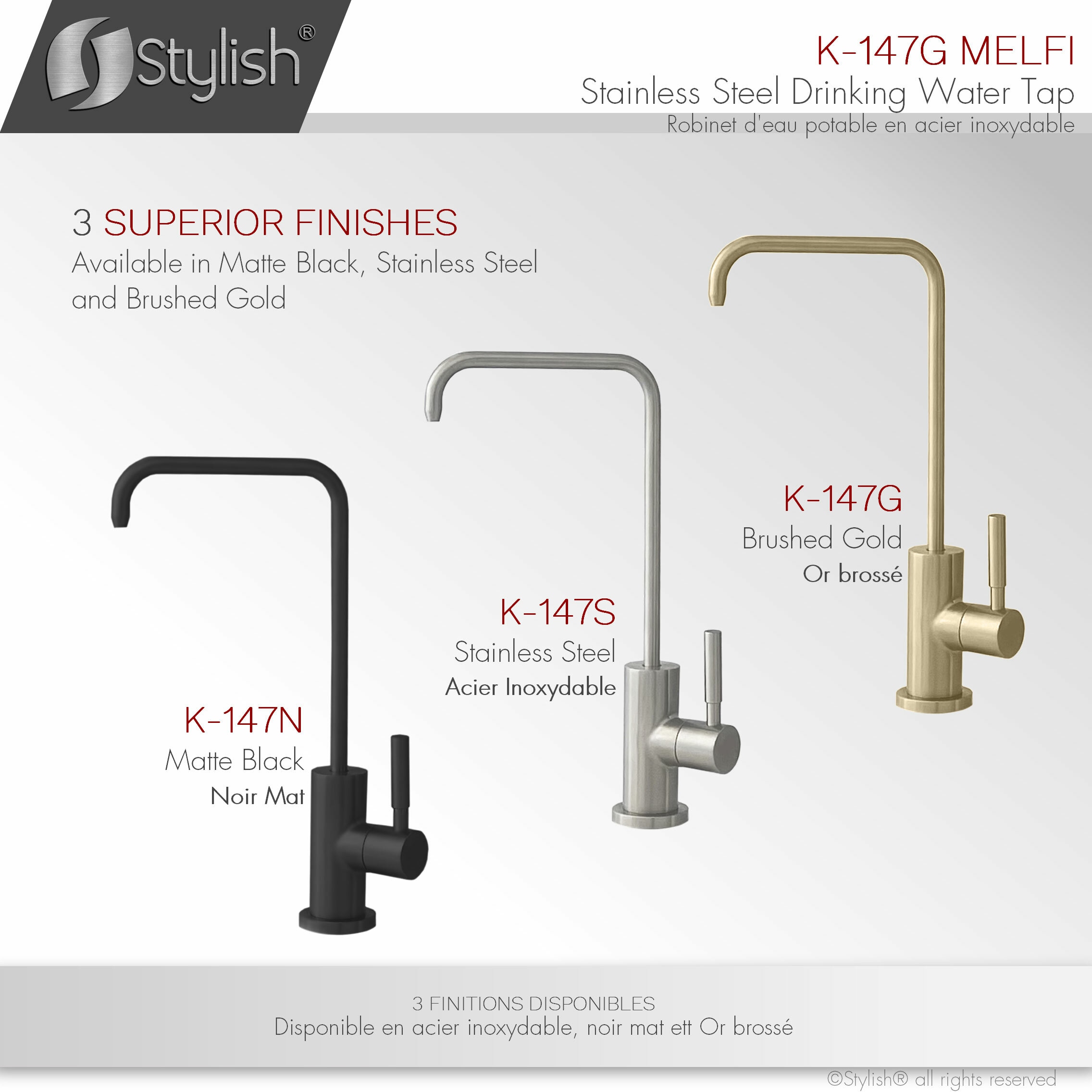 Stylish K-147G Kitchen-Faucets - View #8