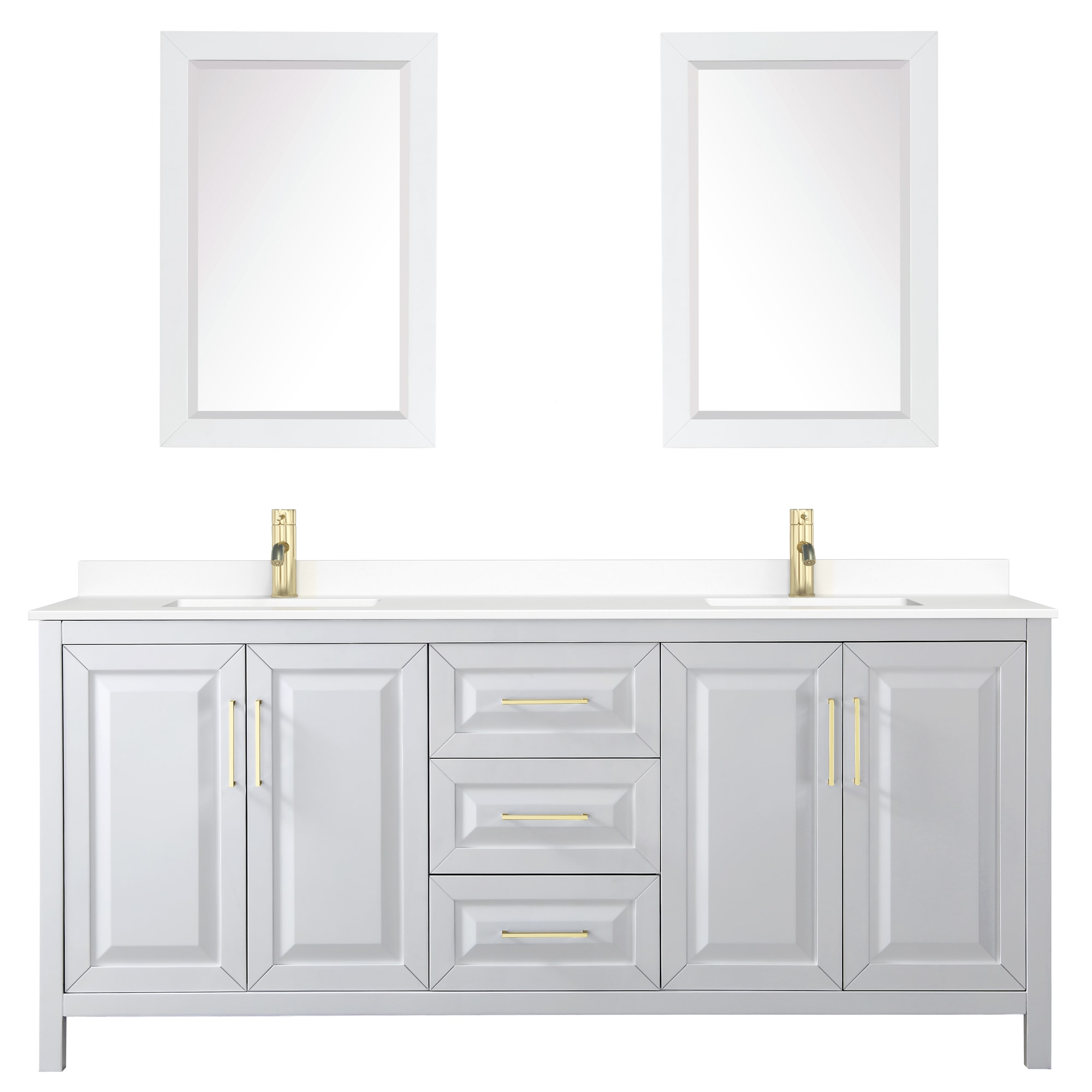 Wyndham Collection WCV252580DWGWCUNSM24 Bath-Vanity-Combo - View #3