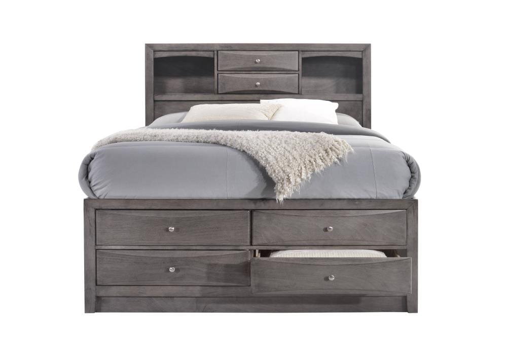 Jacey Wooden Drawer Storage Bedroom Chest of Drawers - Natural Finish -  Decornation