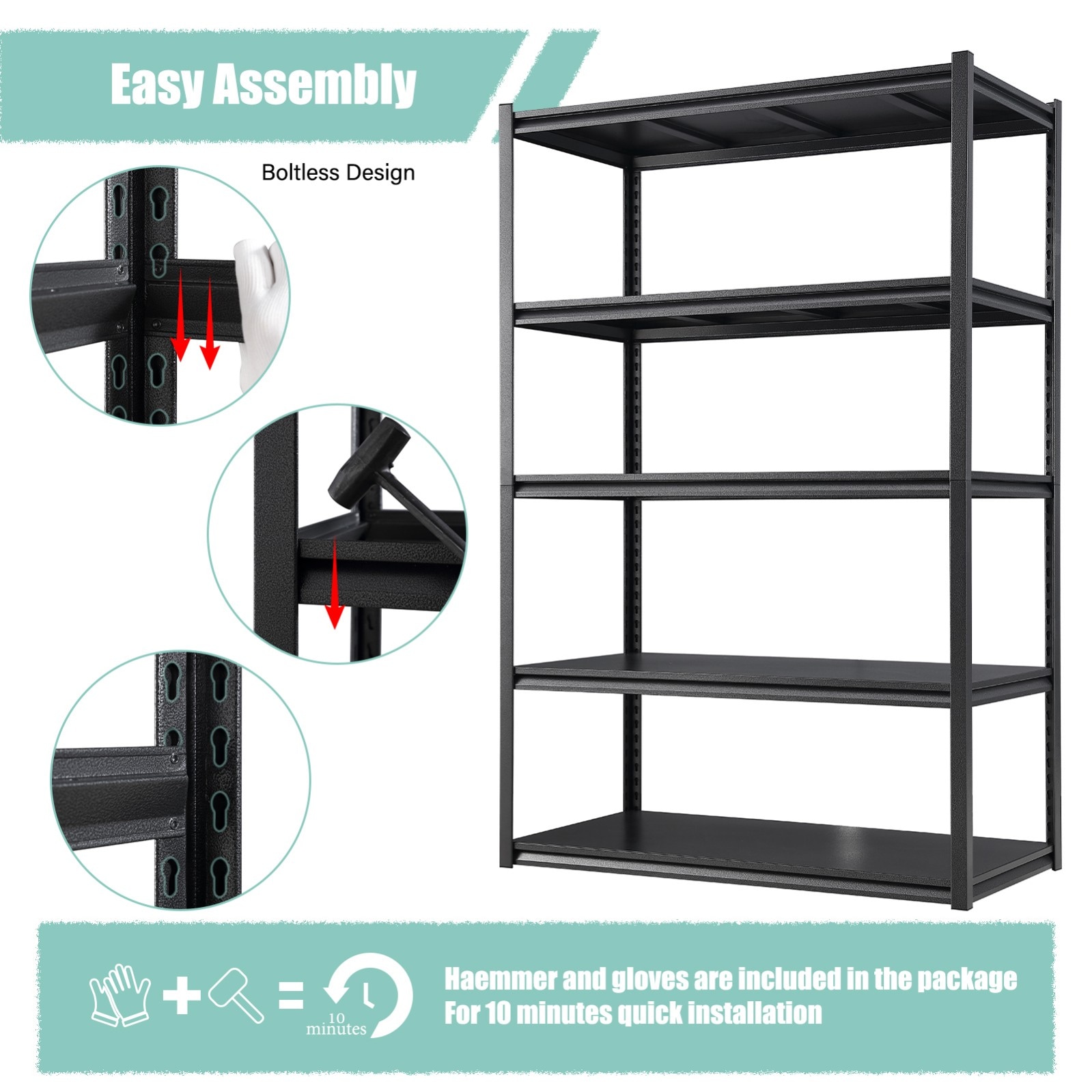 Siavonce XH44687 Free-Standing-Shelving - View #3