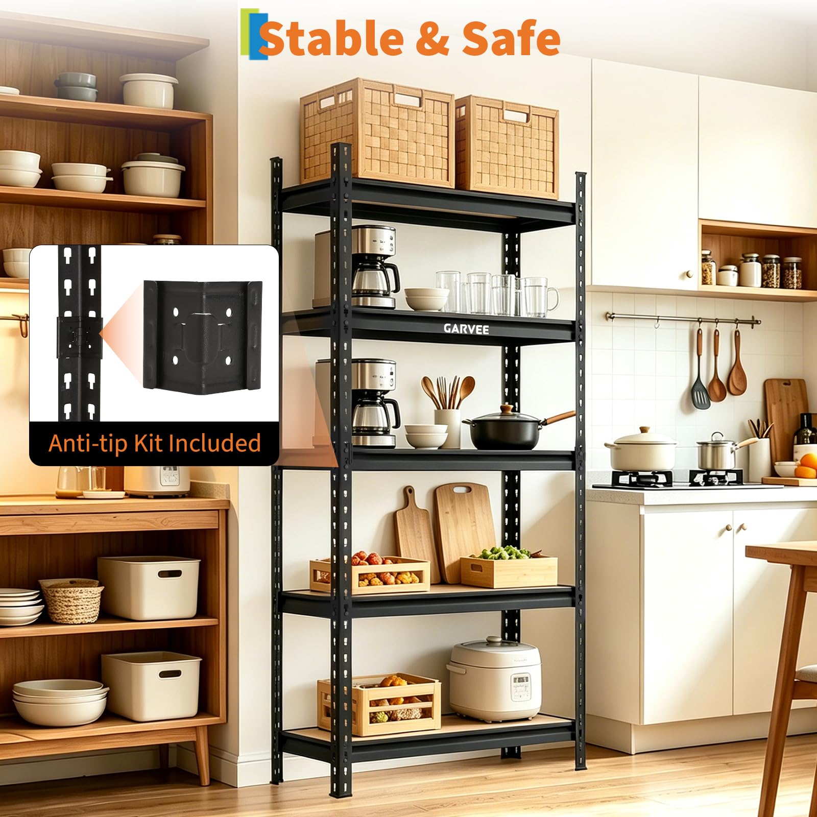 Assile BJPXVQRUWLN0VSL Free-Standing-Shelving - View #4