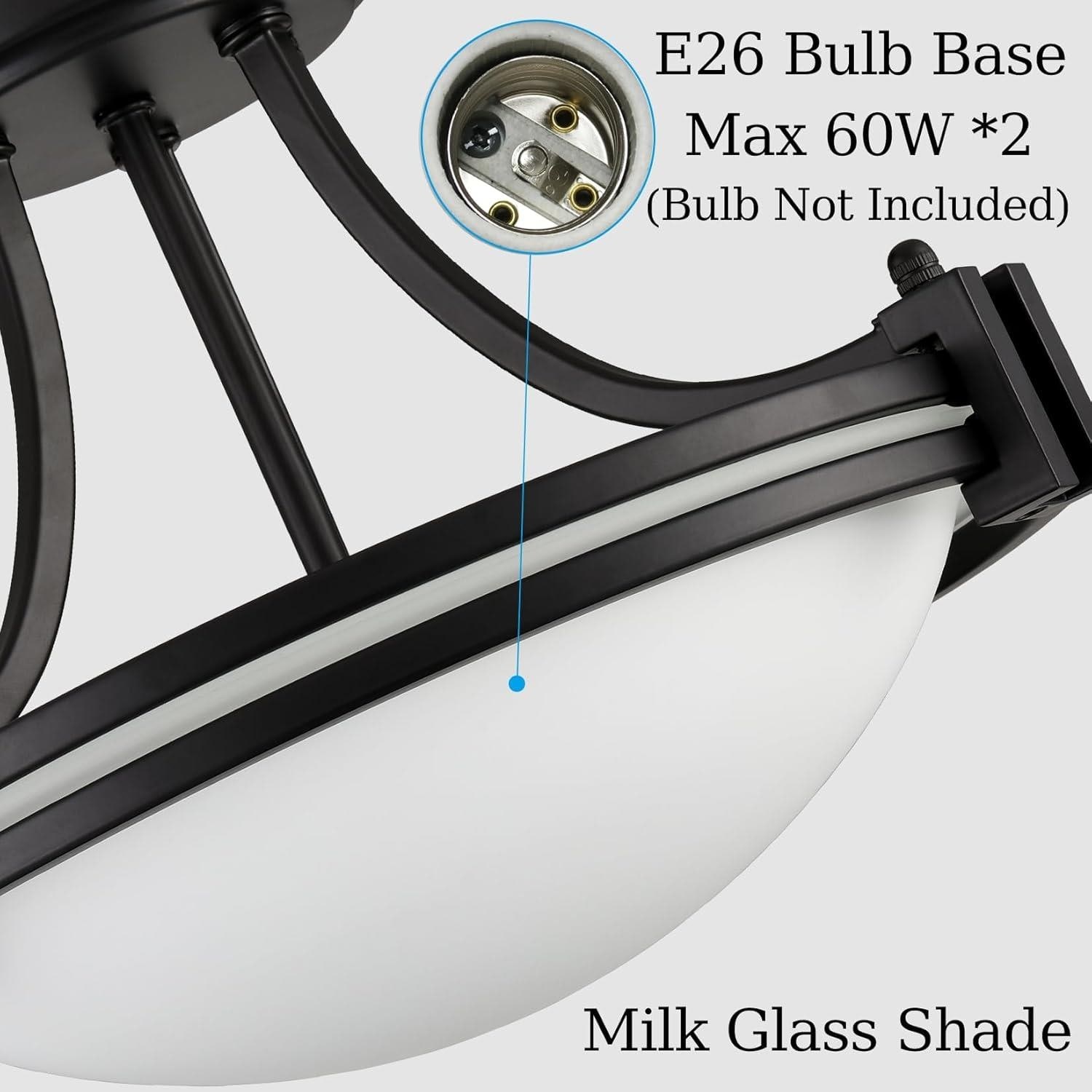 Claxy TY-B7147-2CU-BK flushmounts - View #4