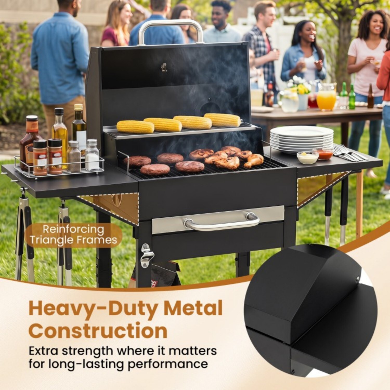 GZMR GZ-W22298 Charcoal-Grills - View #5