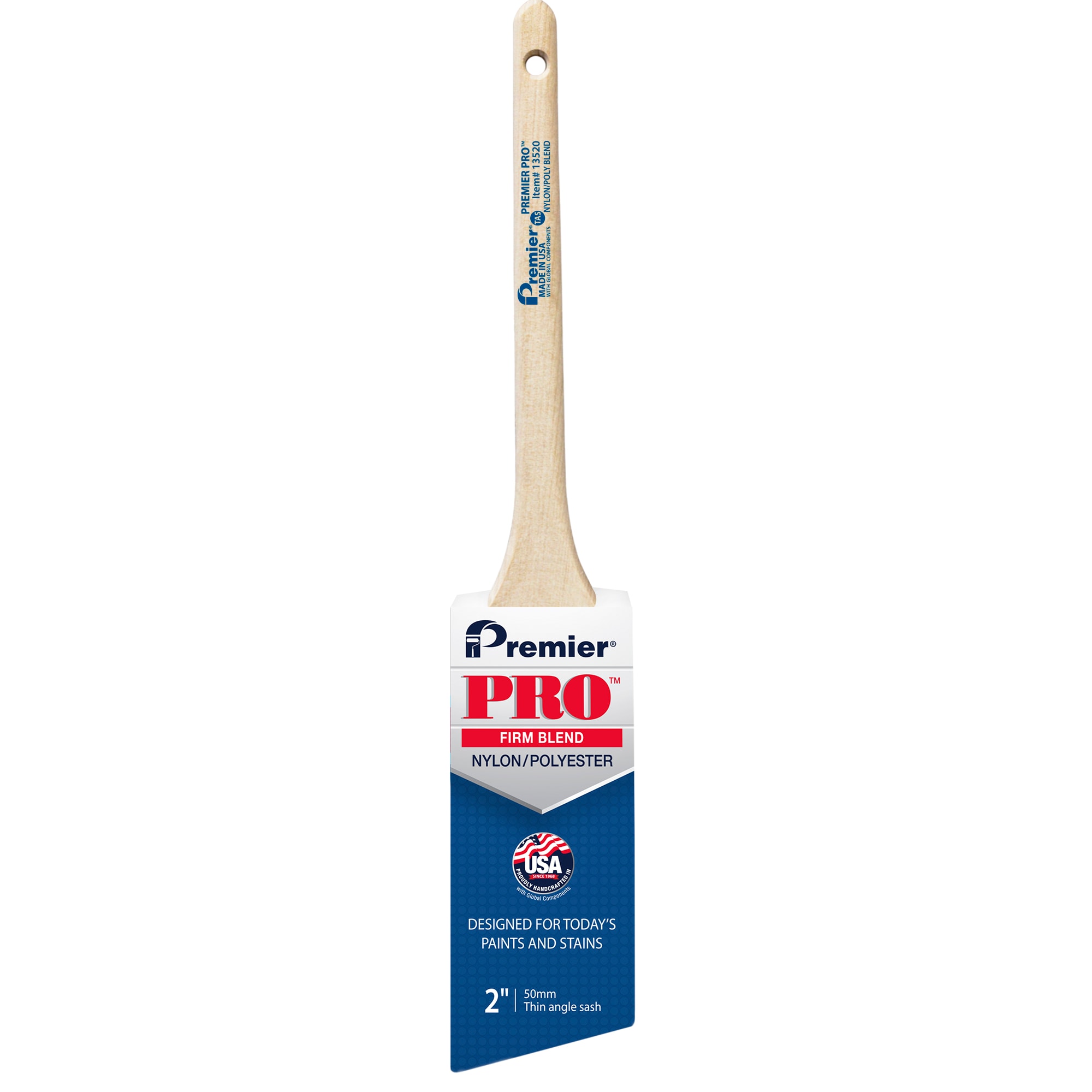 Premier 13520 2-in Reusable Nylon - polyester blend Angle General purpose brush