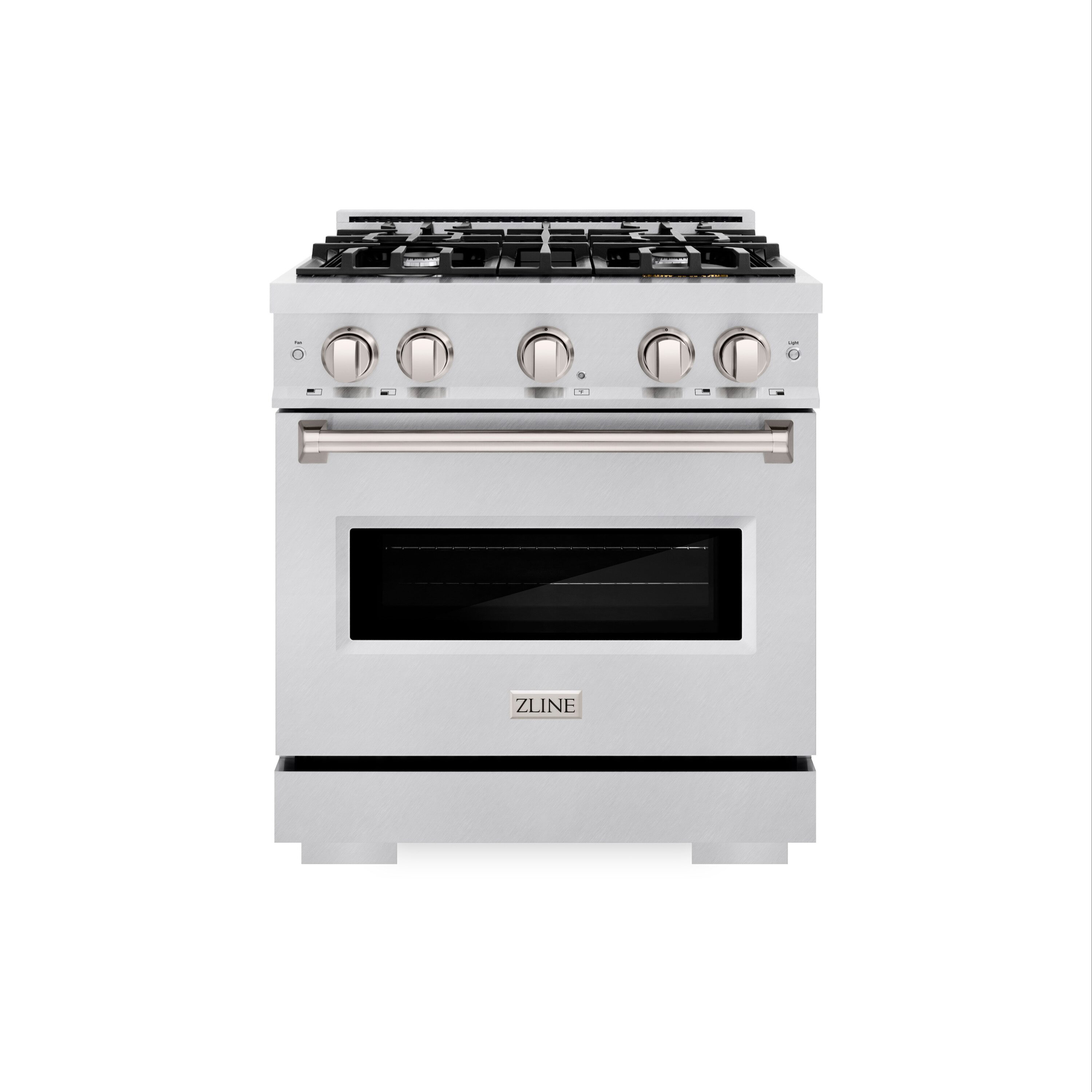 ZLINE KITCHEN & BATH CGRS-30 Classic 30-in 4 burners 4.2-cu ft Convection Oven Freestanding Liquid Propane Gas Range ( Satin Stainless Steel )