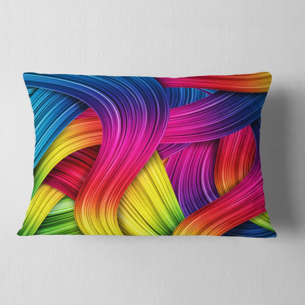 Designart CU6157-12-20 12-in x 20-in Red Indoor Decorative Pillow