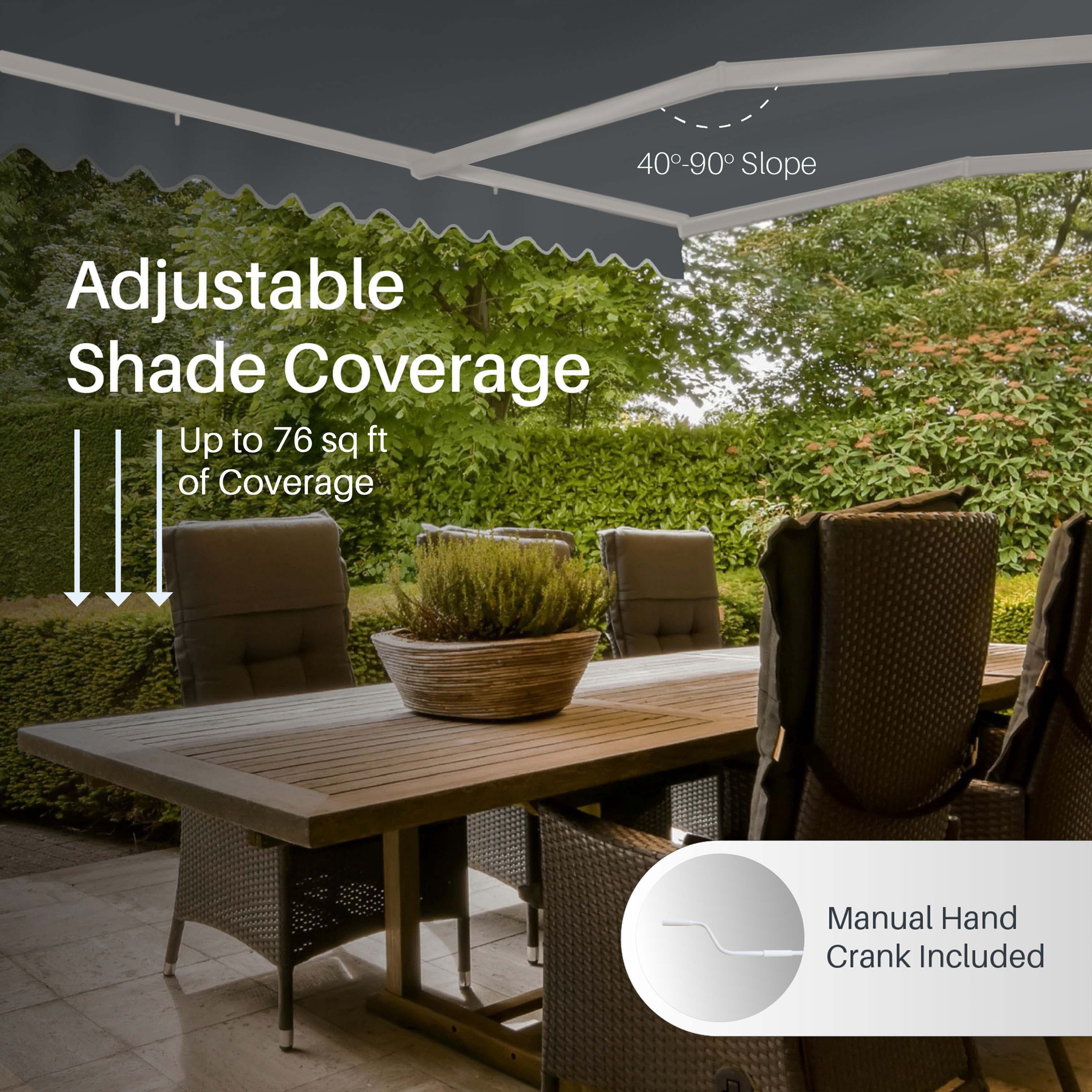 ALEKO AW10X8GY80-LO awnings - View #2