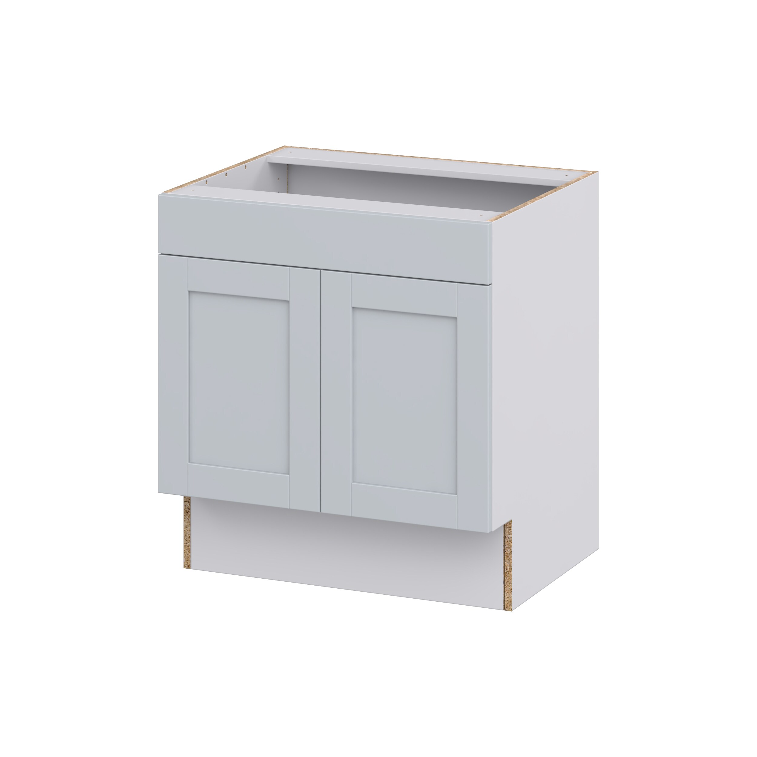 Hugo&Borg DSSB30FFRFADA-CH Charlesberg 30-in W x 32.5-in H x 24-in D Light Gray Sink Base Fully assembled Cabinet (Recessed Panel Shaker)