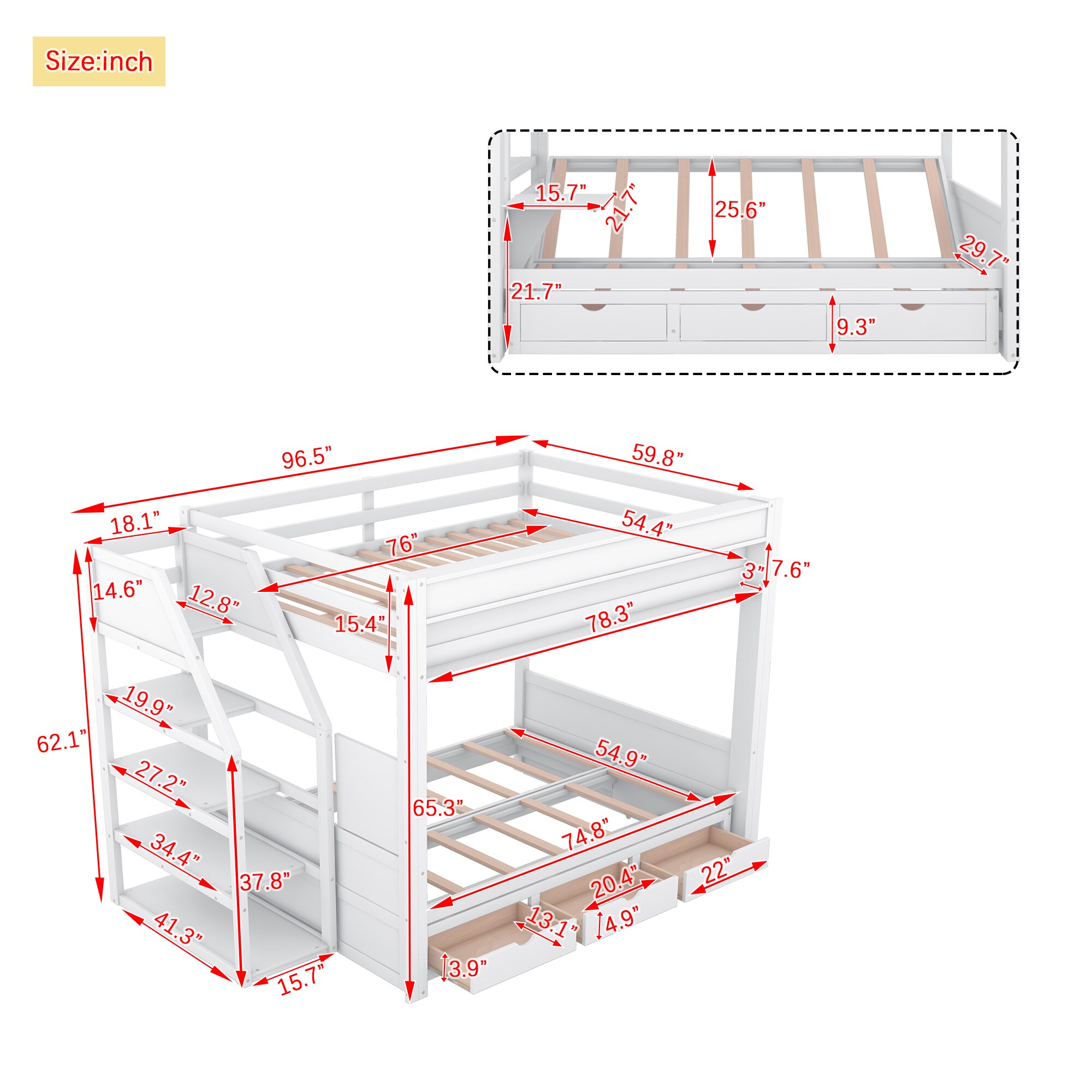 Qualler FSUBWM835K Bunk-Beds - View #8