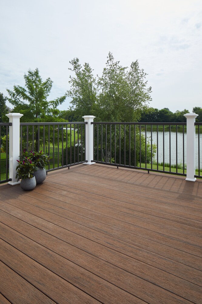 TimberTech PRO Reserve 12-ft Dark Roast Square Composite Fascia Deck ...