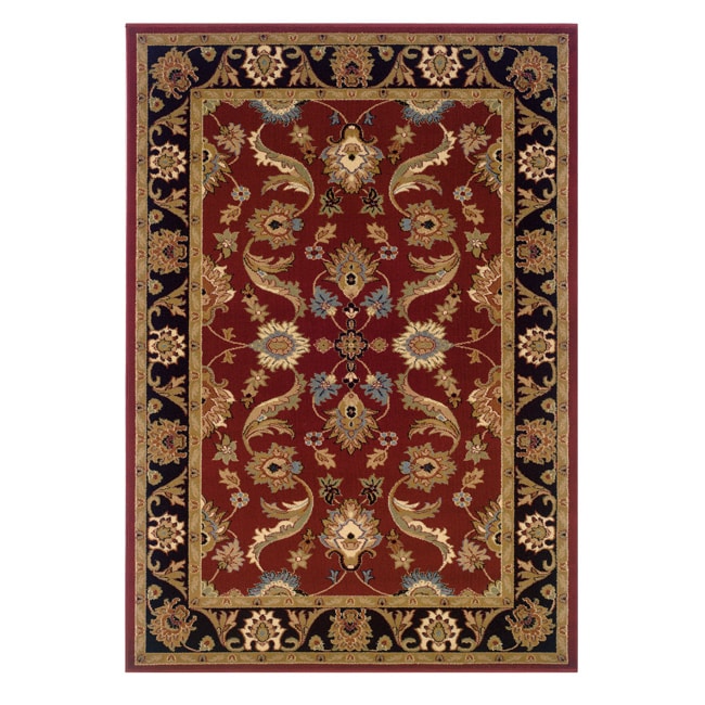 LR Home Adana 5 X 8 (ft) Red Area Rug in the Rugs department at Lowes.com