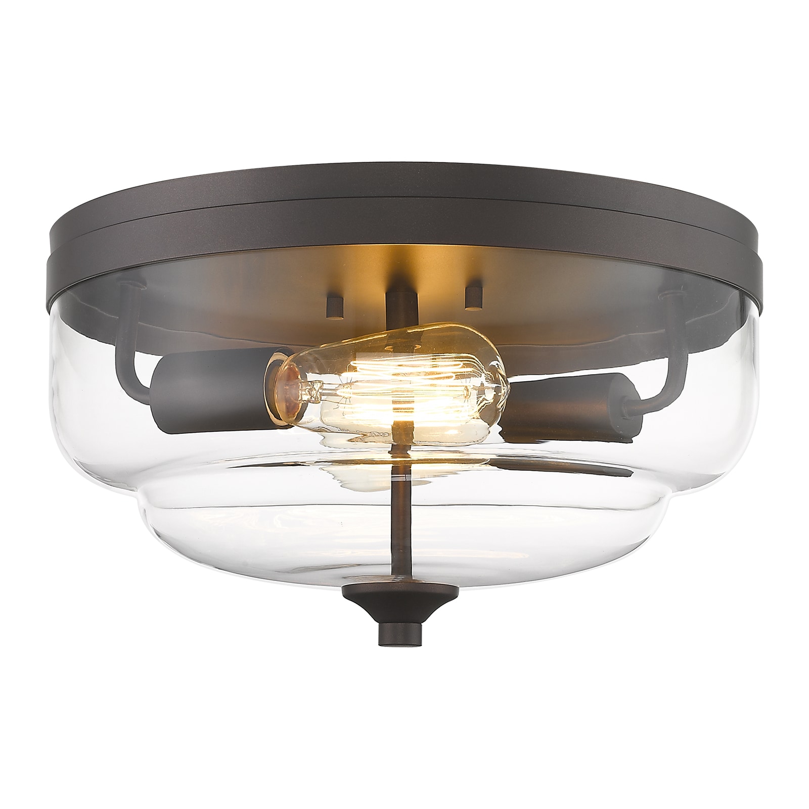 LTMATE LS4FH35-F ORB JAZAVA 2 -Light 13-in Oil rubbed Bronze Flush Mount Light
