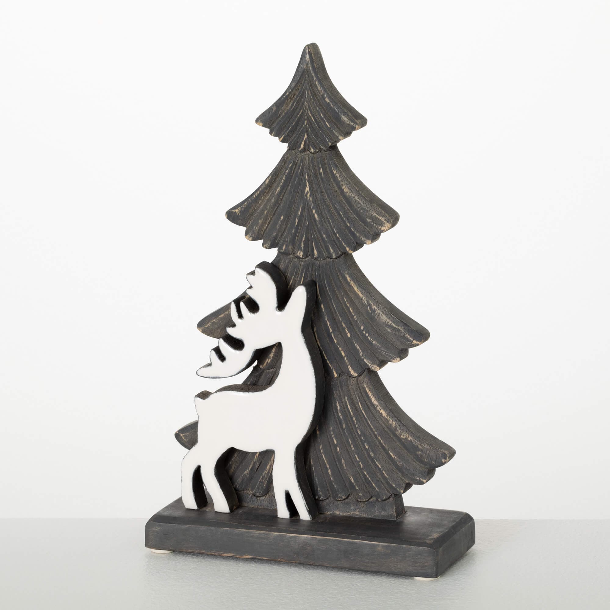 Sullivans PN4055 13-in Tree Wood Tabletop Decoration