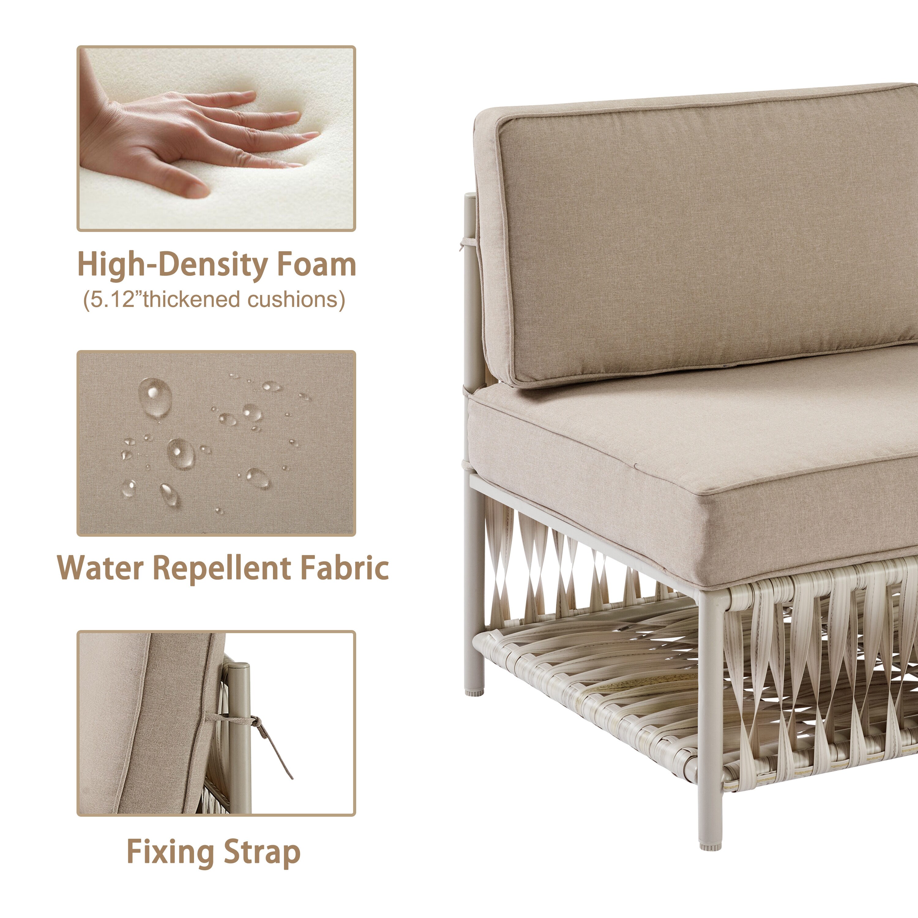 Art Leon CC051-2-OW Patio-Sofas-Daybeds - View #8