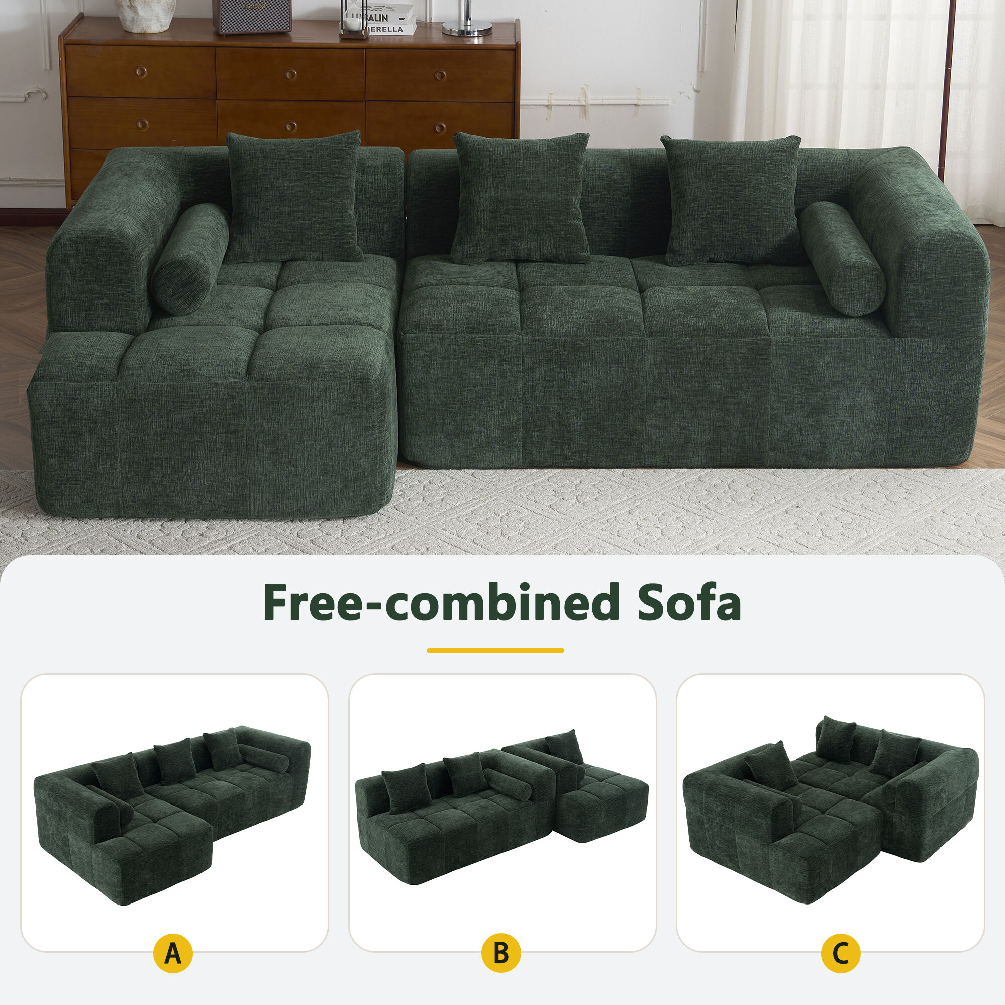 ModernLuxe N719S001890F Sofas-Loveseats - View #3