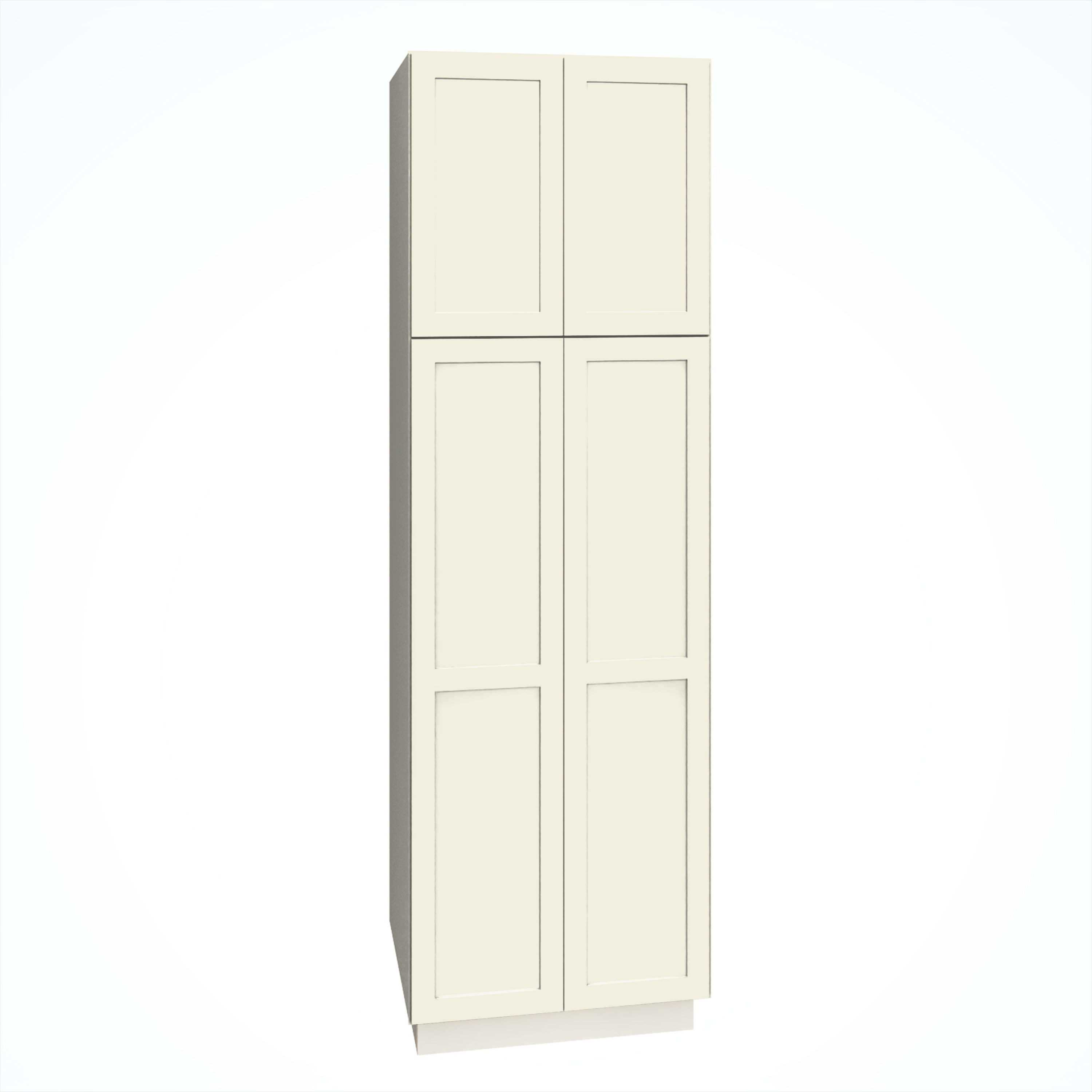 Diamond Express Jamestown 30-in W x 93-in H x 24-in D Steam Painted Pantry Fully Assembled Plywood Cabinet Recessed Panel Shaker