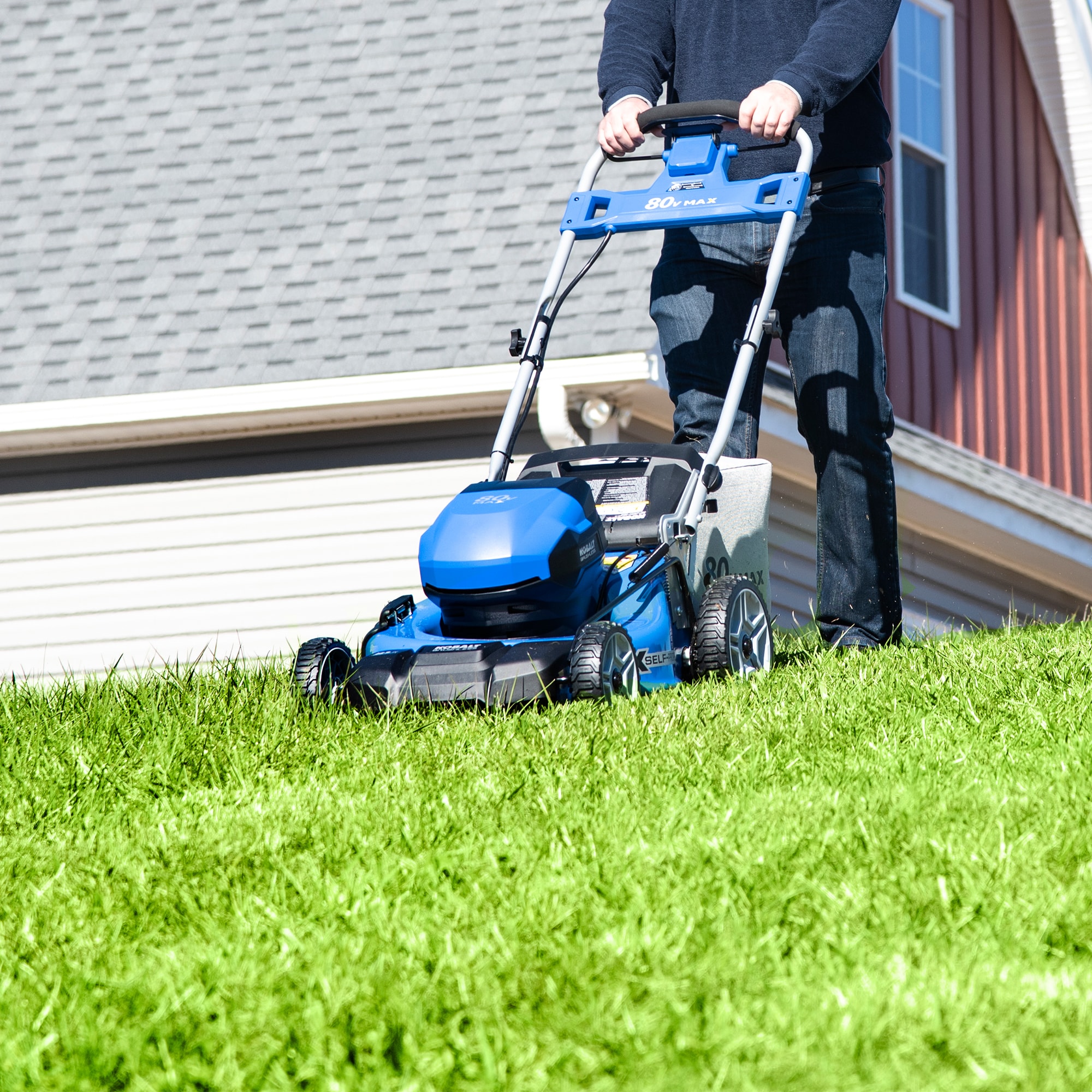 Kobalt 80 volt 21 in Cordless Self propelled Lawn Mower 6 Ah