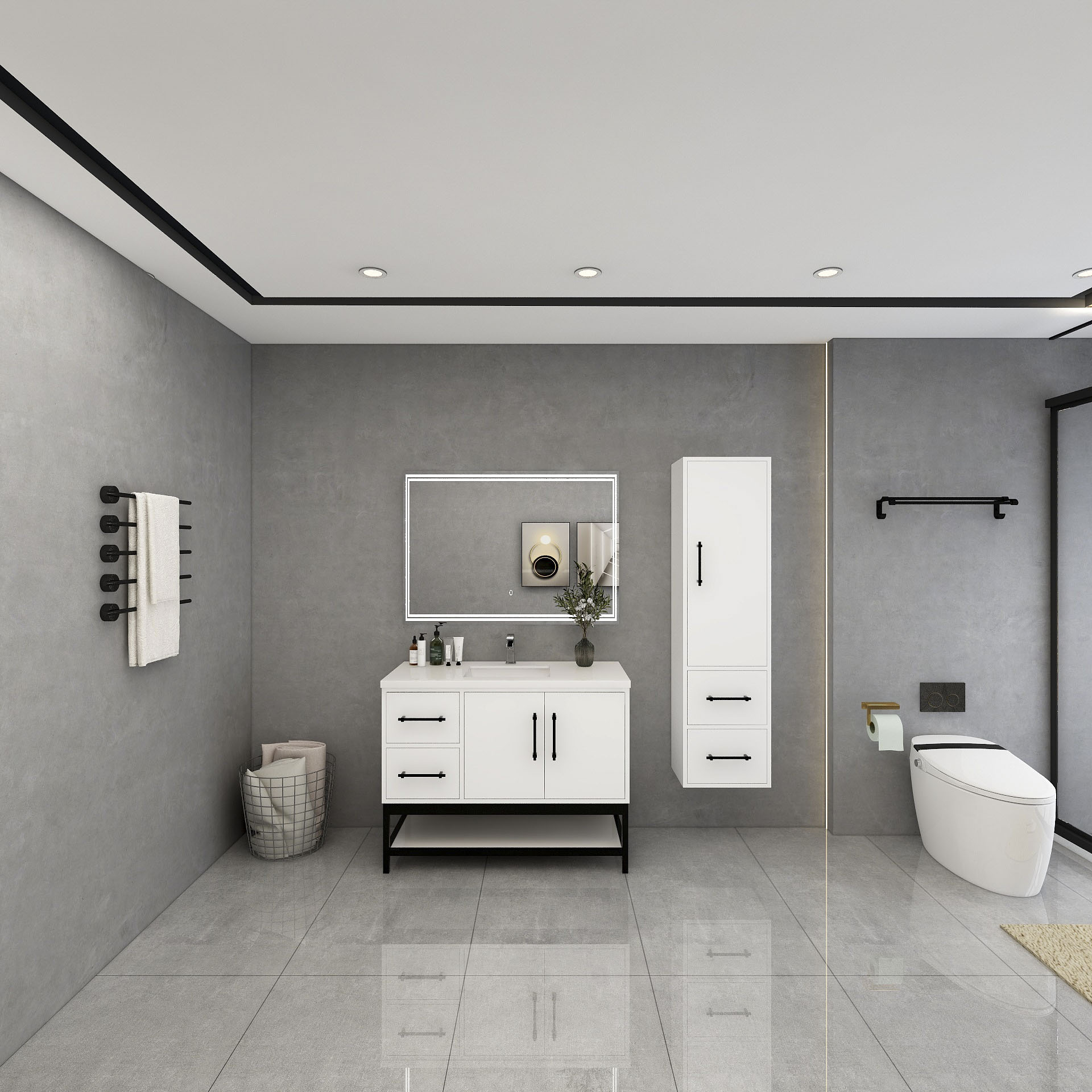 BV Better Vanity VICTORIA42LFM-GW Bath-Vanity-Combo - View #3