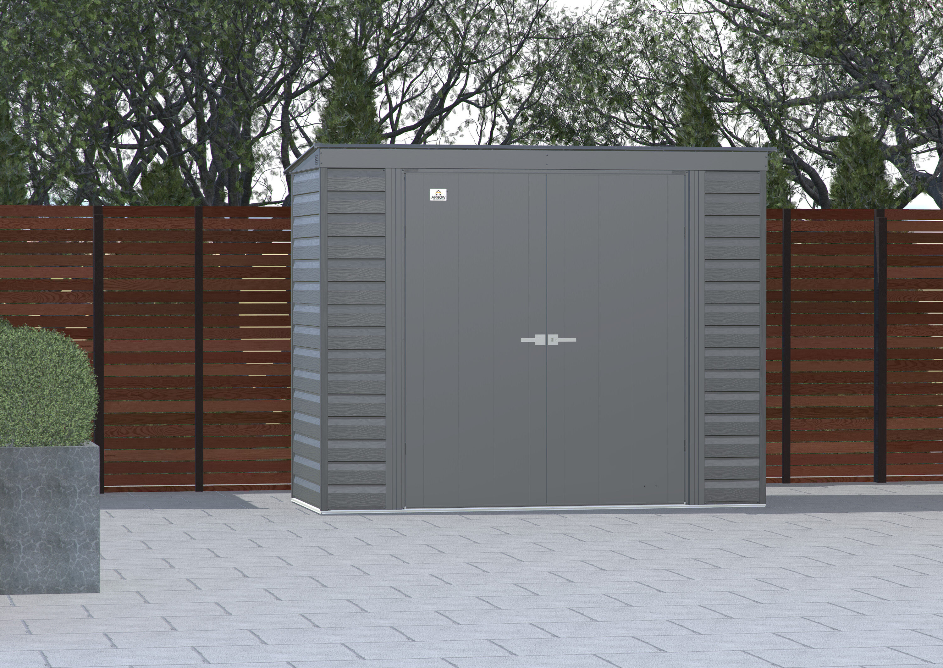 Arrow SCP84CC 8-ft x 4-ft Select Galvanized steel Storage Shed
