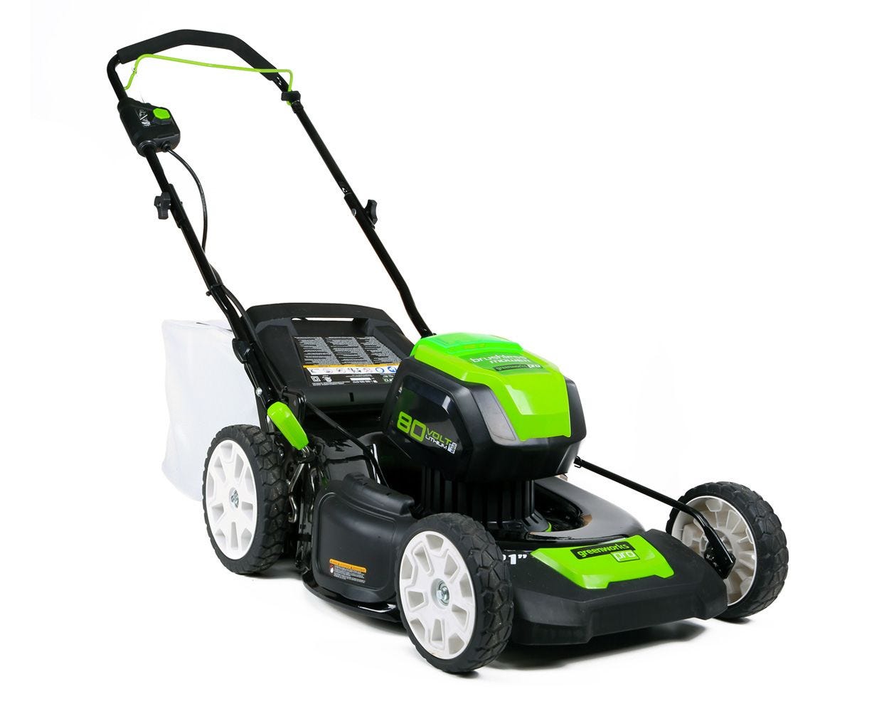 Greenworks Pro 80-volt Max Brushless 21-in Push Cordless Lawn Mower 2 ...