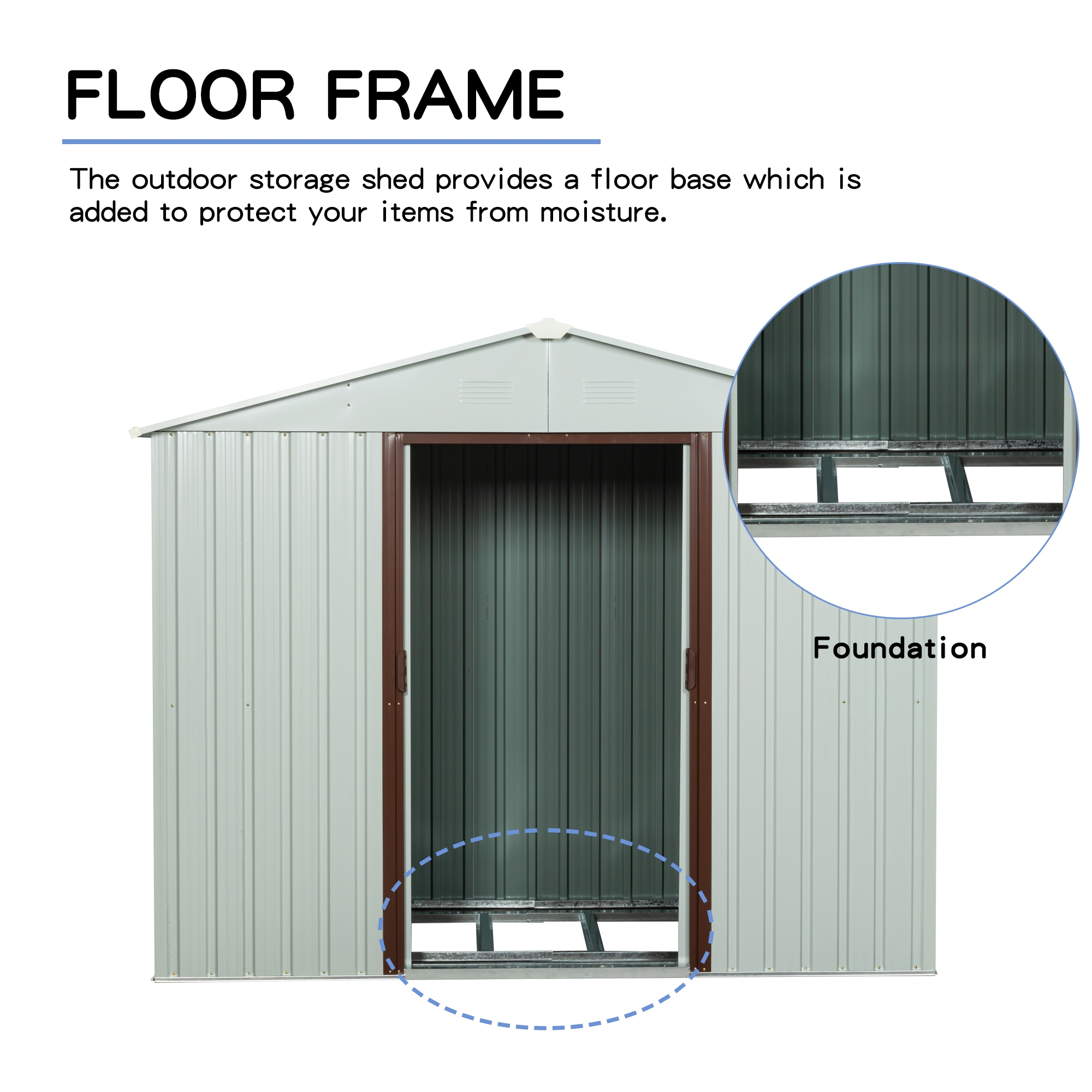 Xspracer ML-OS138 Metal-Storage-Buildings-Sheds - View #5