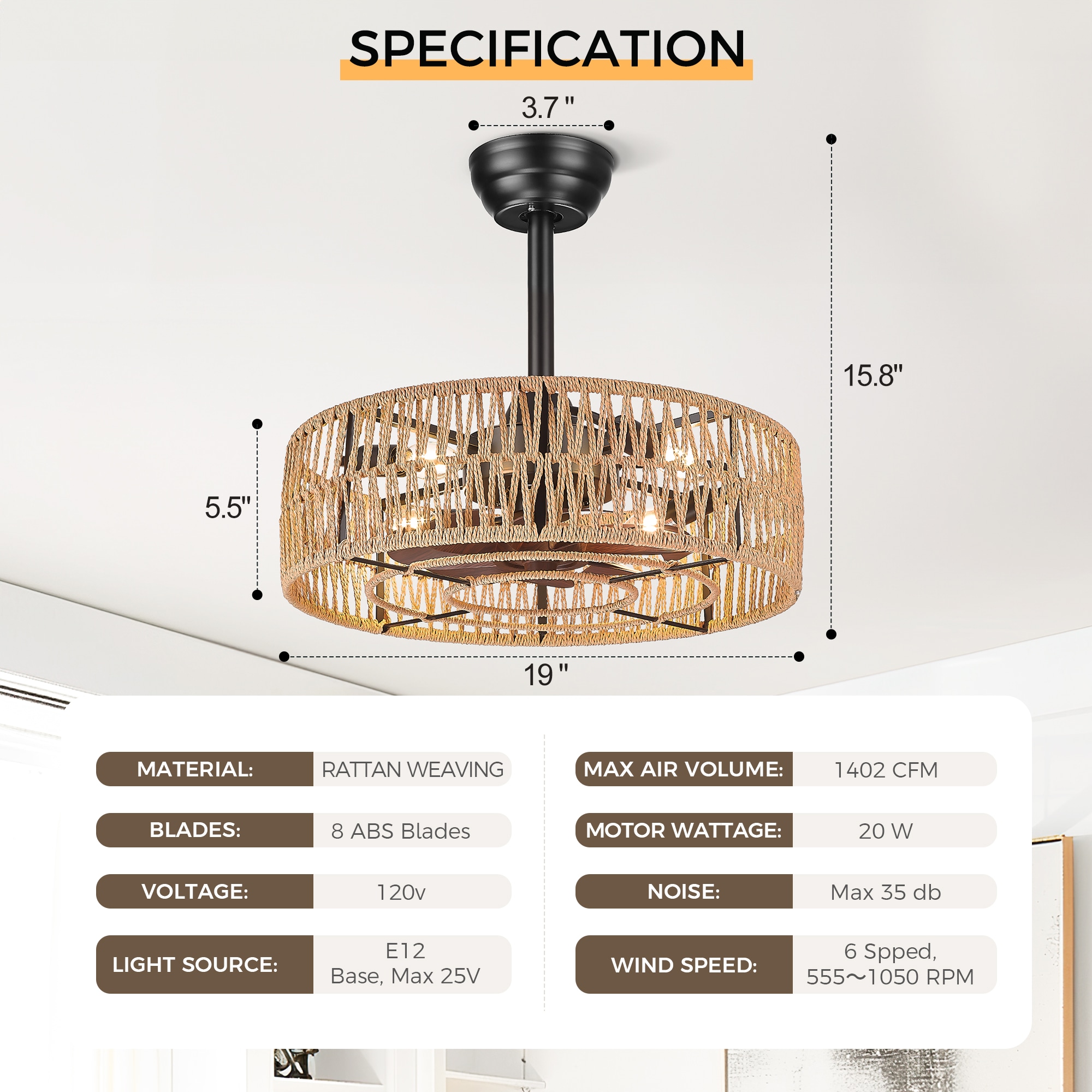 LTMATE LT-DCF201-BK20-LS Ceiling-Fans - View #2