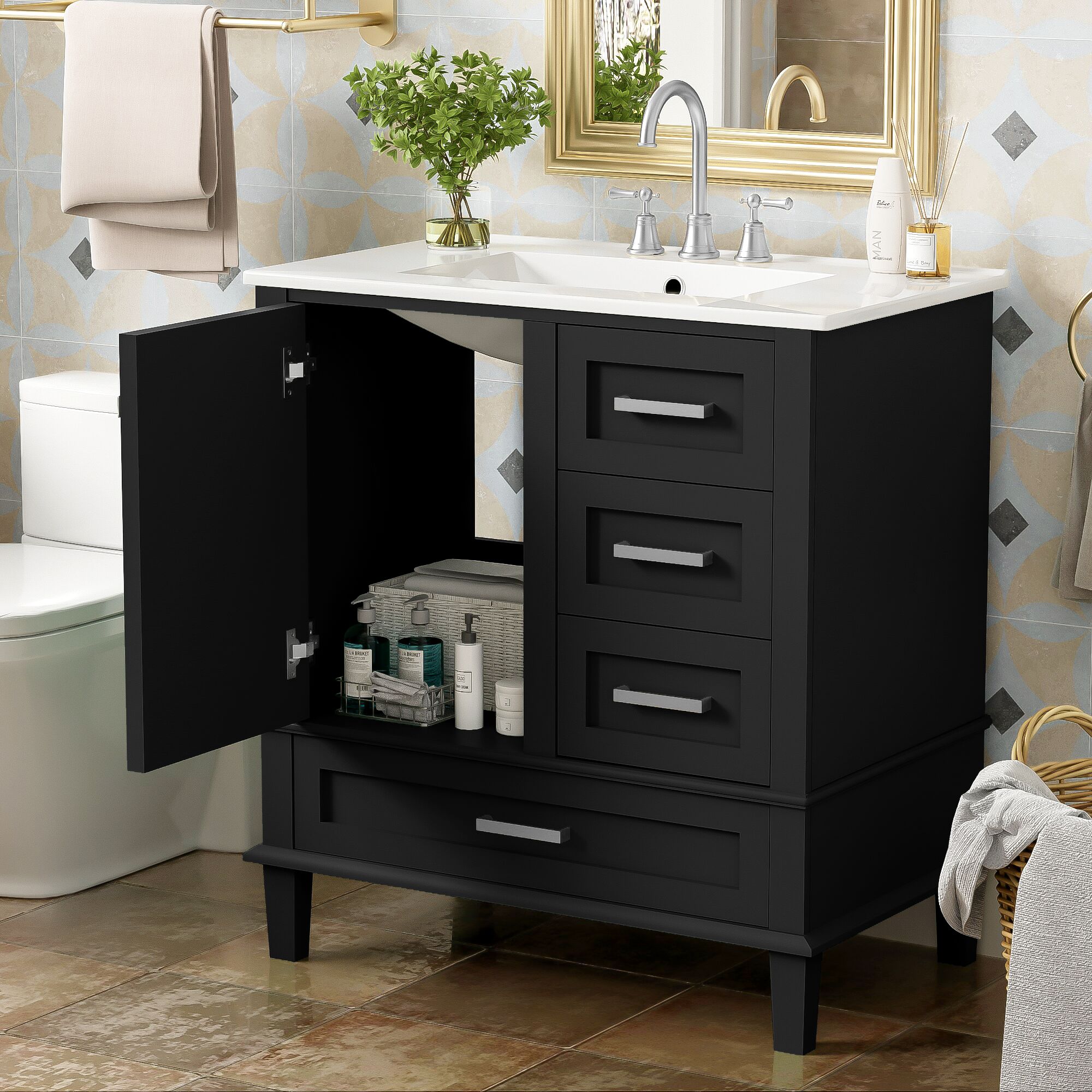 LOVMOR SF-M-N729P170557B Bath-Vanity-Combo - View #2