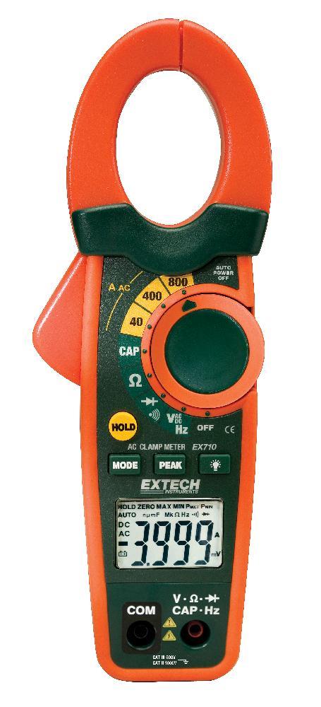 Extech EX710 Digital Clamp Meter Multimeter 600-Volt