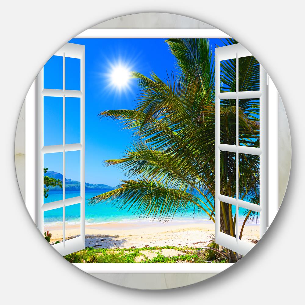 Designart MT11433-C11 11-Inches H x 11-Inches W Coastal Metal Print