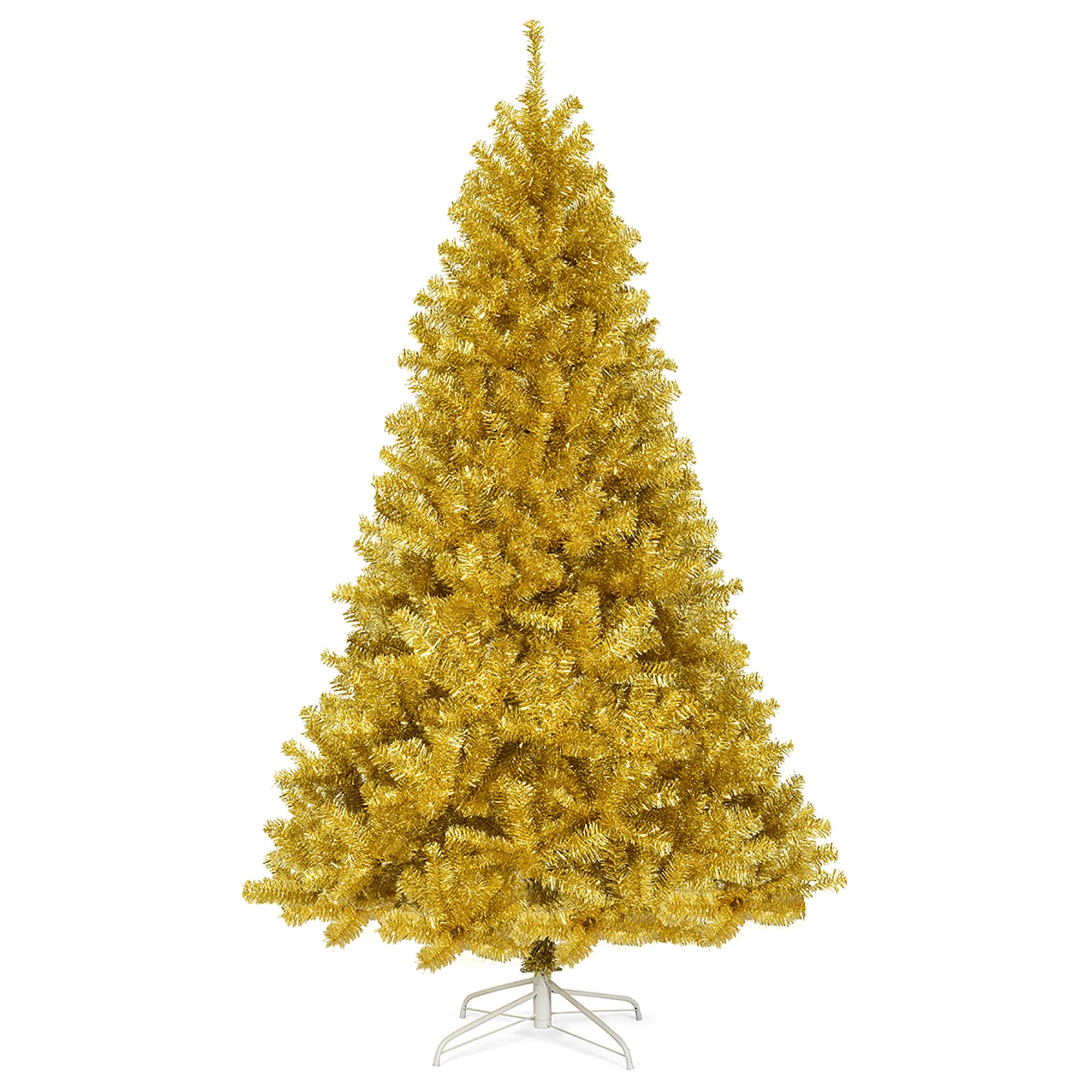 Costway CM22829 7.5-ft Gold Artificial Christmas Tree