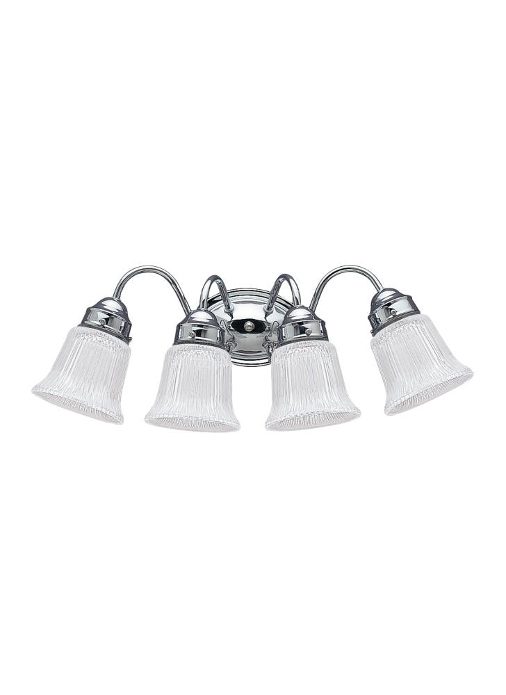Sea Gull Lighting 4873-05 Brookchester 4-Light Chrome Transitional Vanity Light