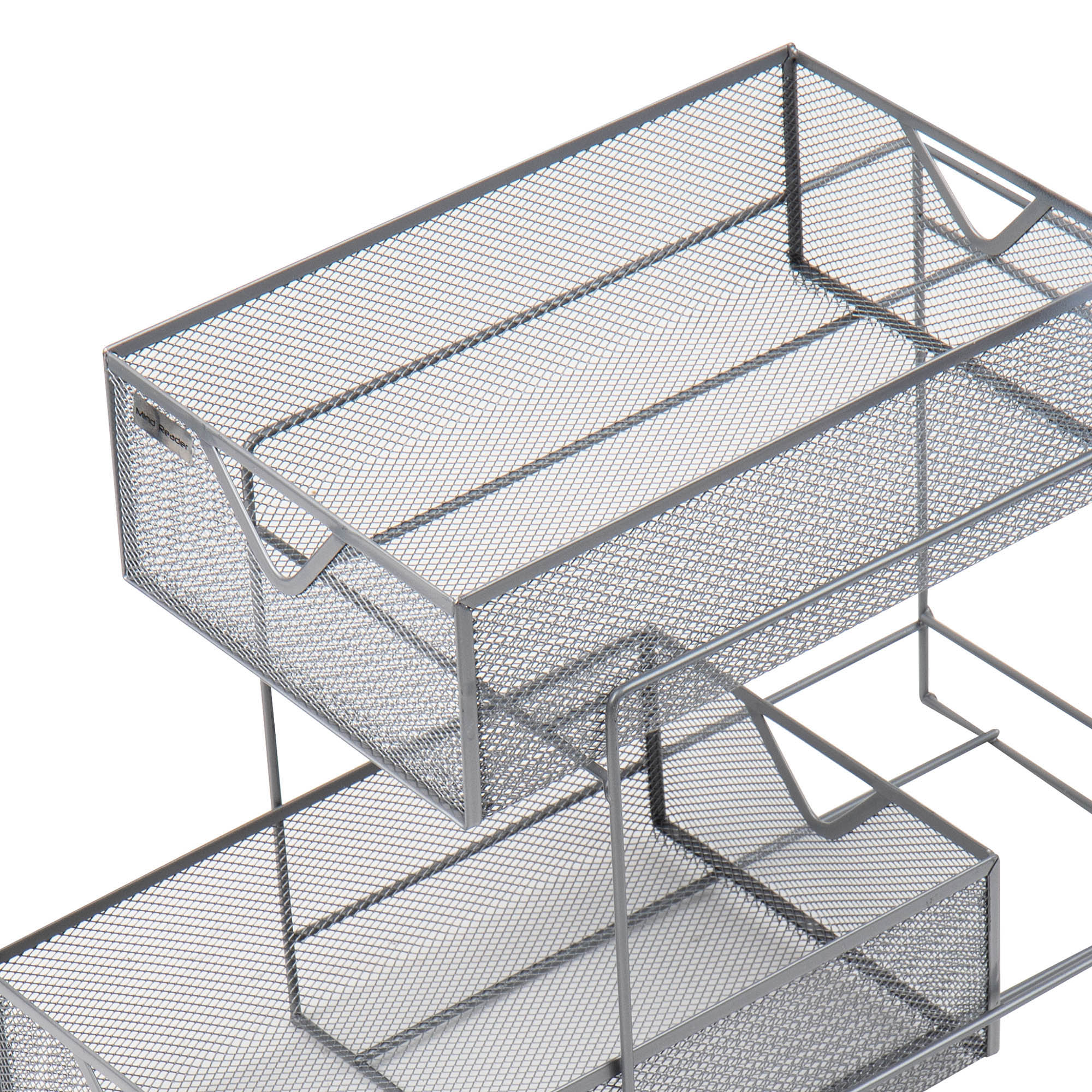 Mind Reader 2CAB2T-SIL Pull-Out-Cabinet-Baskets - View #6