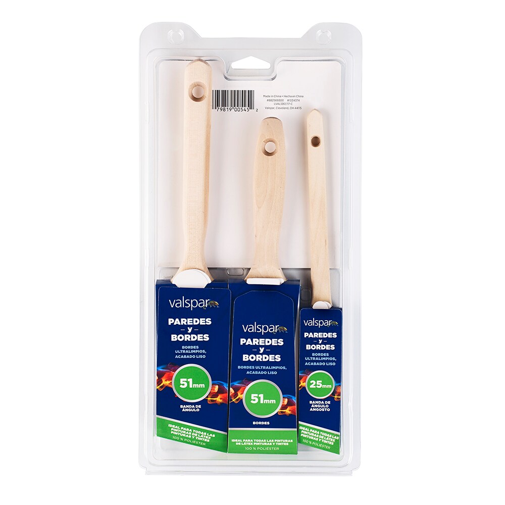 Valspar 1-1/2-in Reusable Polyester Angle Paint Brush (Sash Brush) in the Paint  Brushes department at