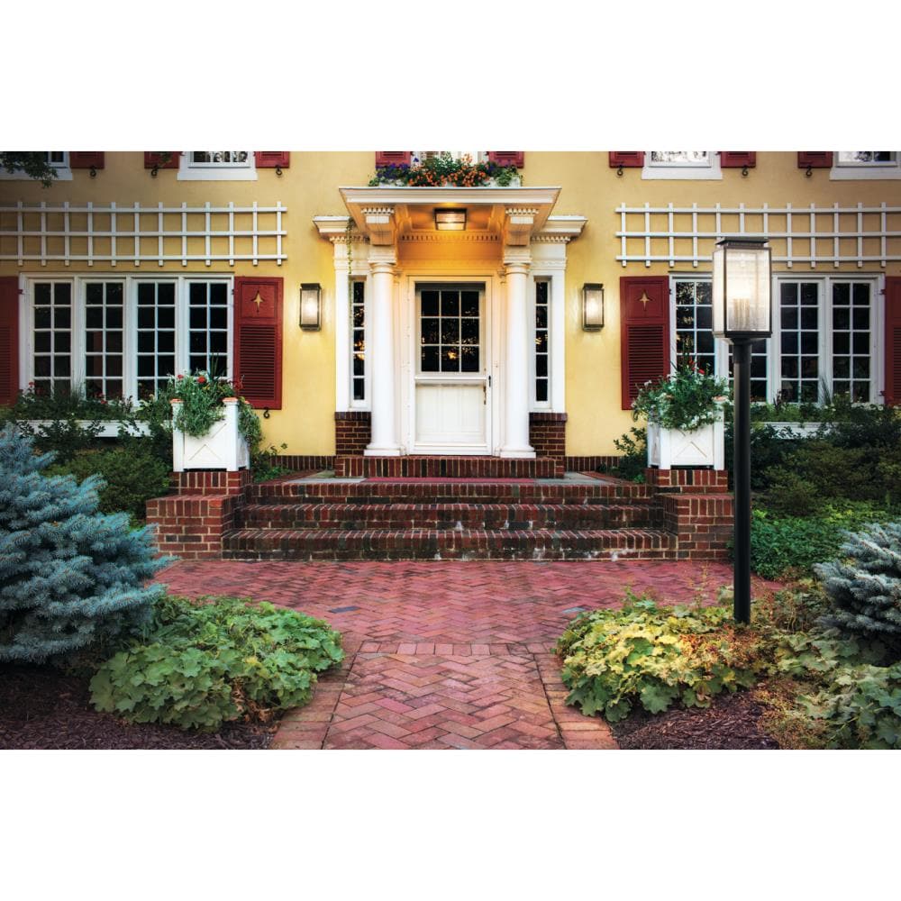 Manningham 2-Light Distressed Bronze Outdoor Flush Mount