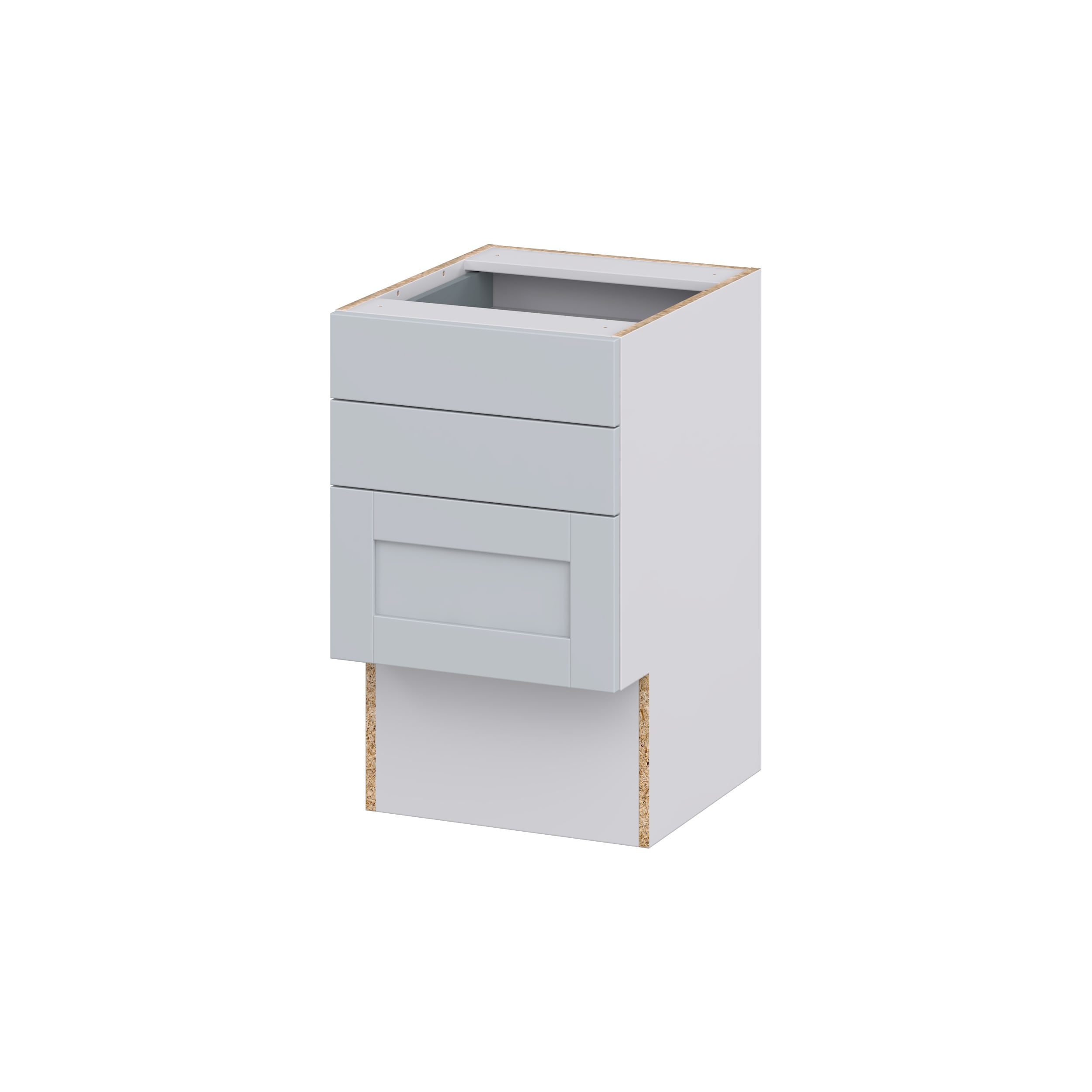 Hugo&Borg Charlesberg 30-in W x 30-in H x 21-in D Gray Base Fully Assembled Cabinet (Recessed Panel Shaker Door Style)